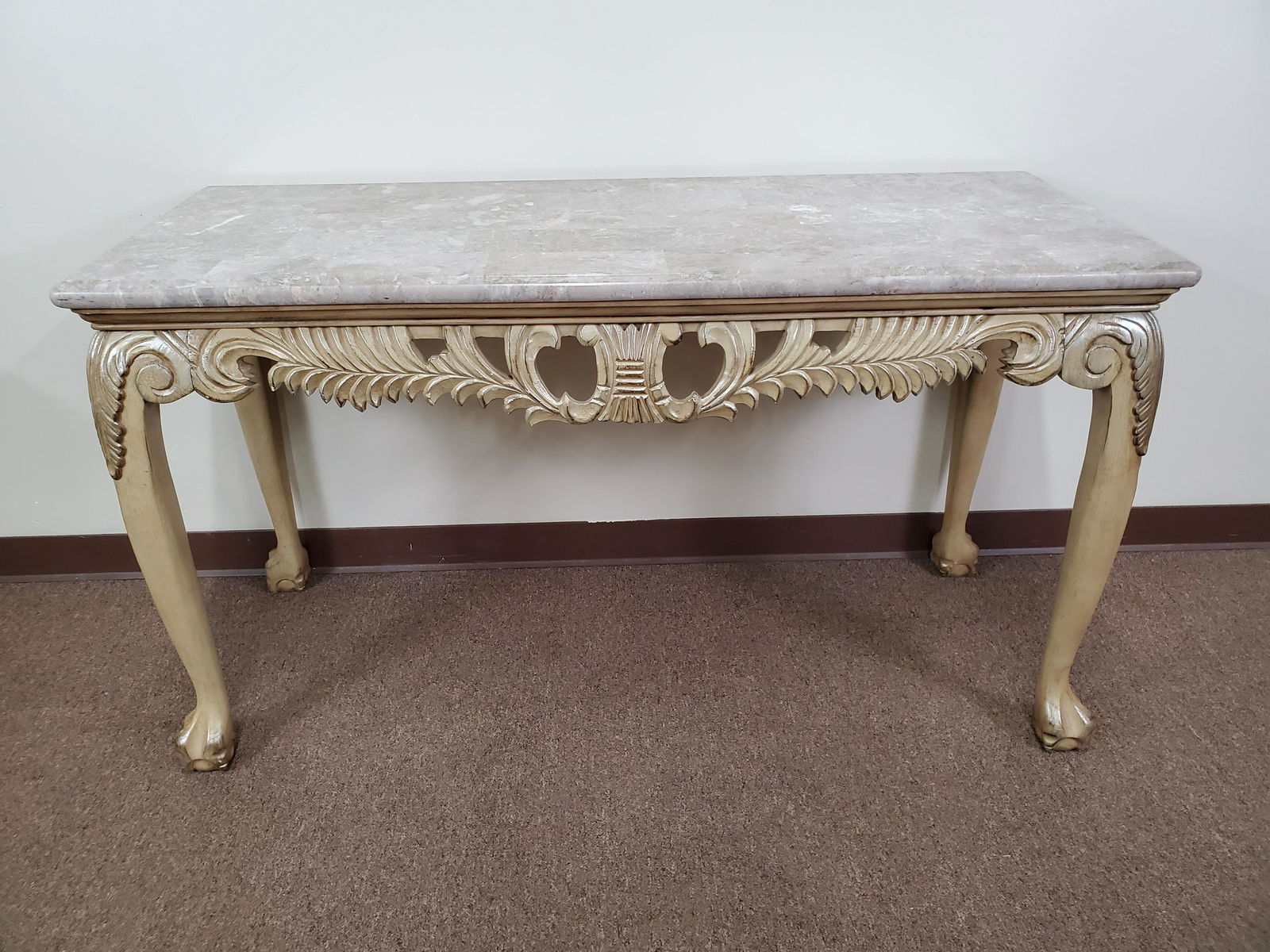 Stone Top Sofa Table (1 of 4)