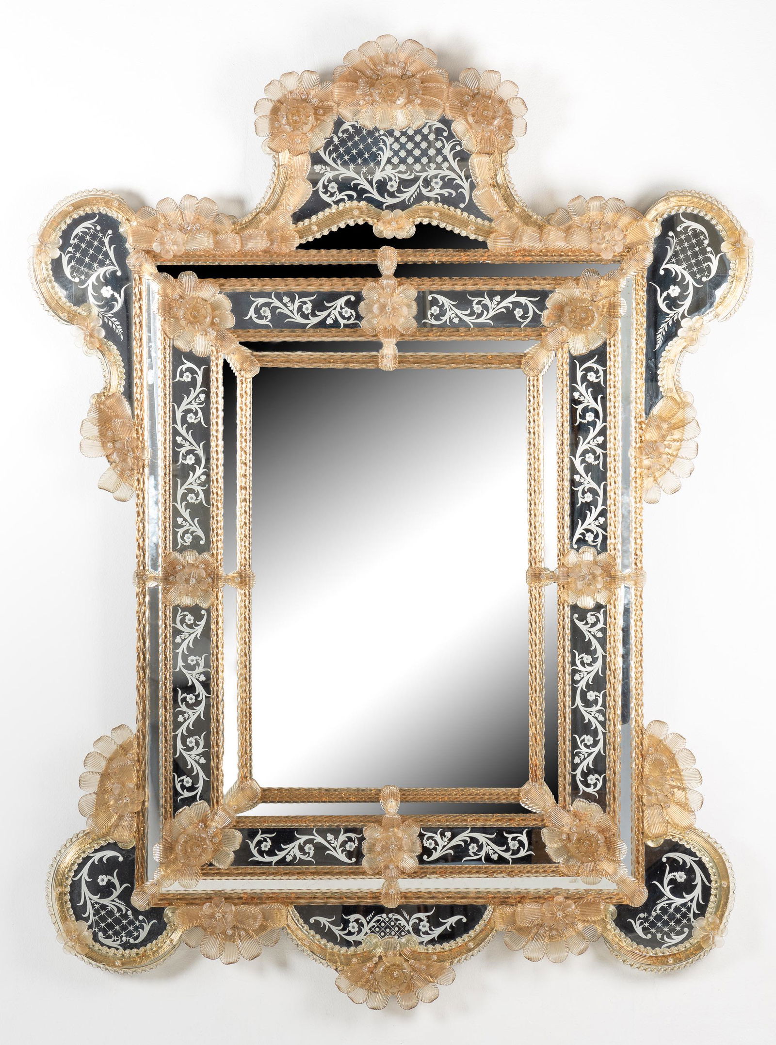 Large Venetian Glass Mirror (1 of 6)