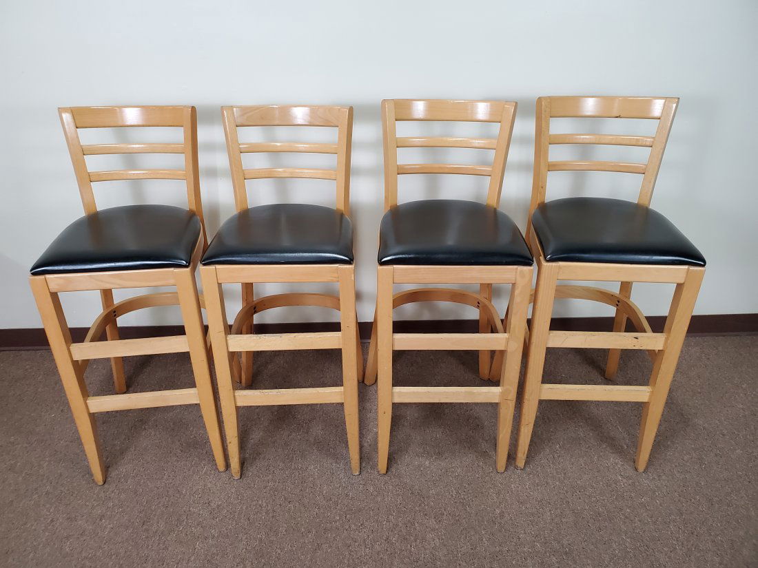 4 Ladder Back Bar Stools (1 of 2)
