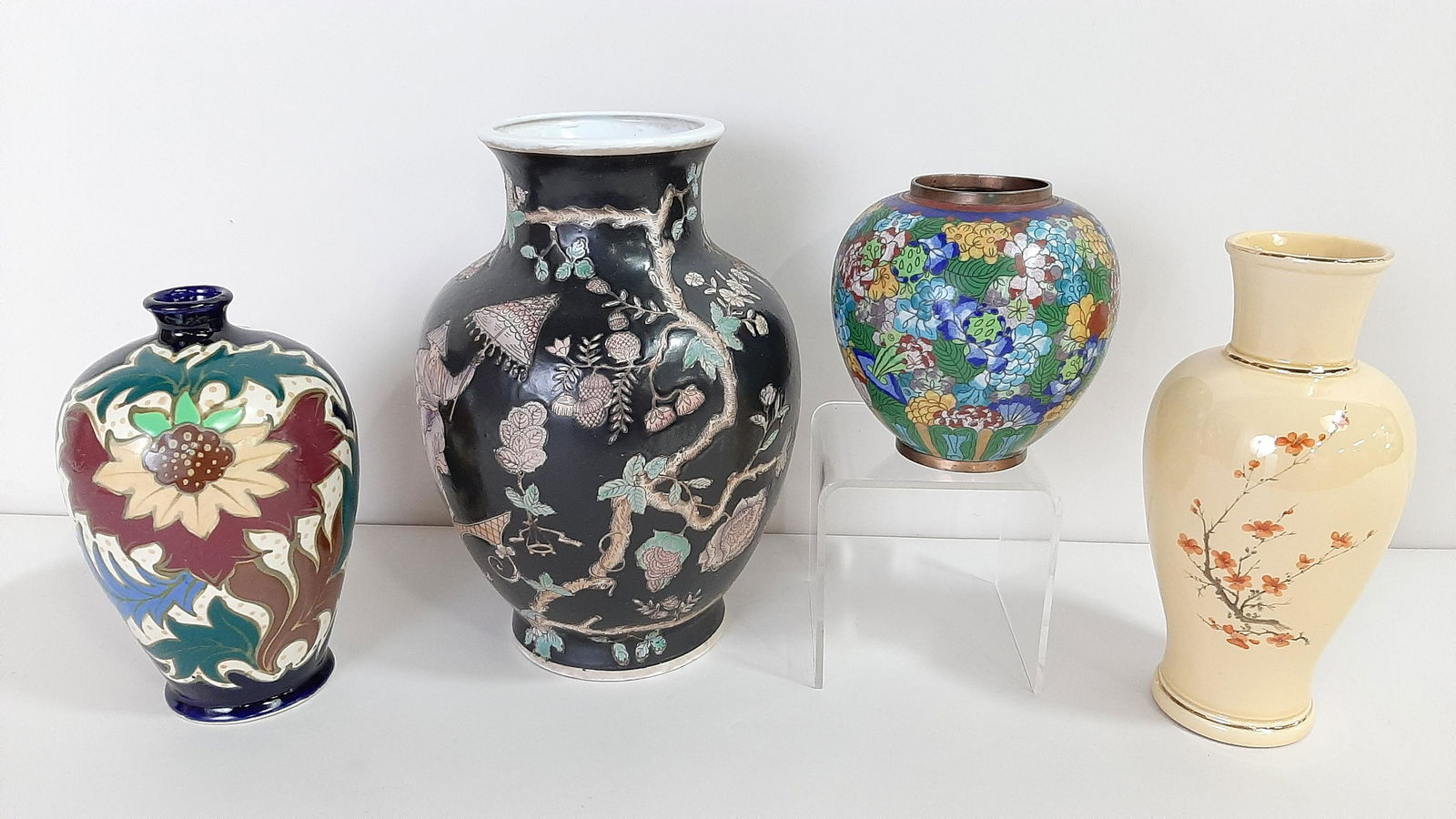 3 Asian Ceramics and Cloisonne Jar (1 of 3)