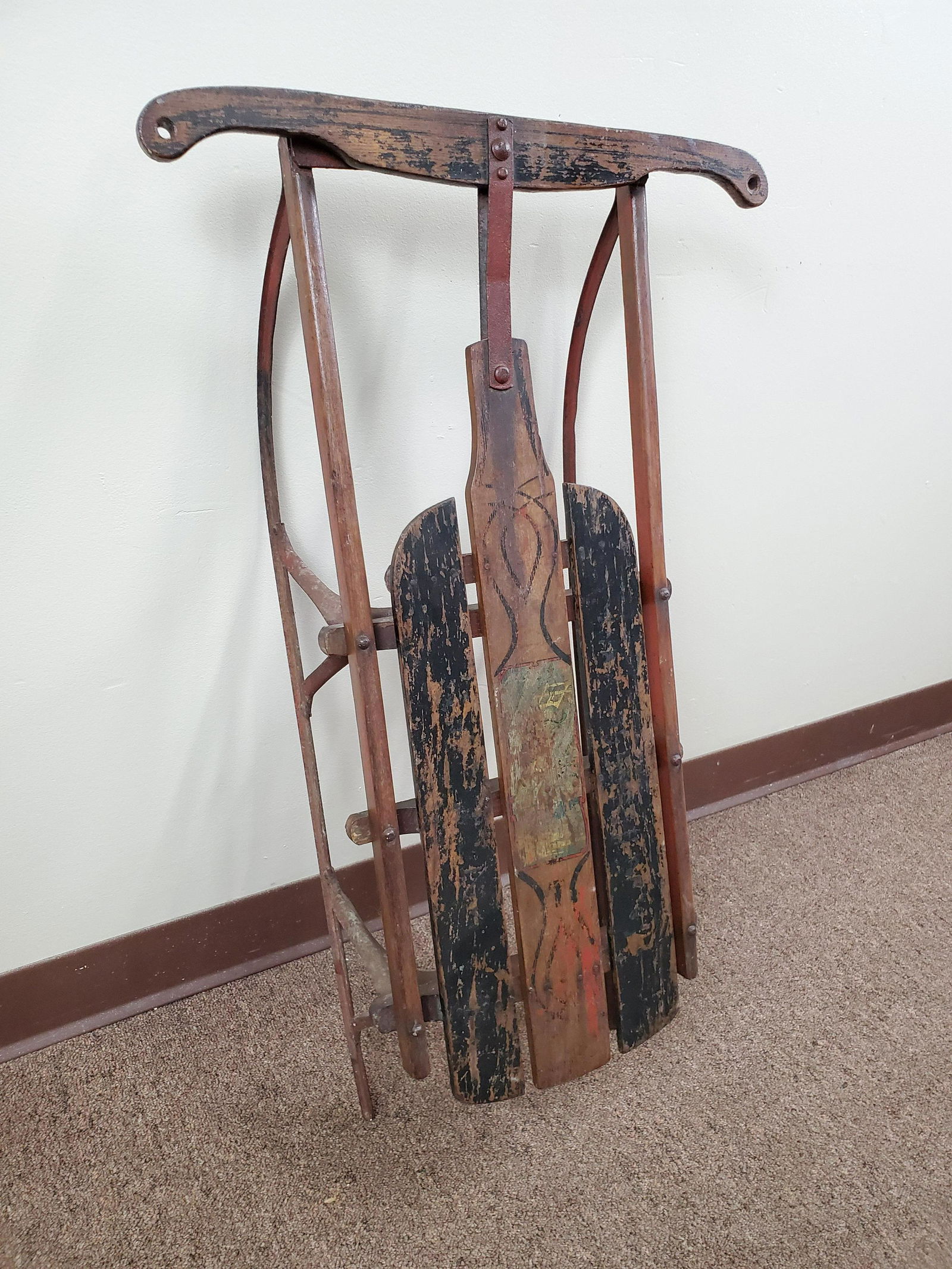 Antique Painted Sled (1 of 3)