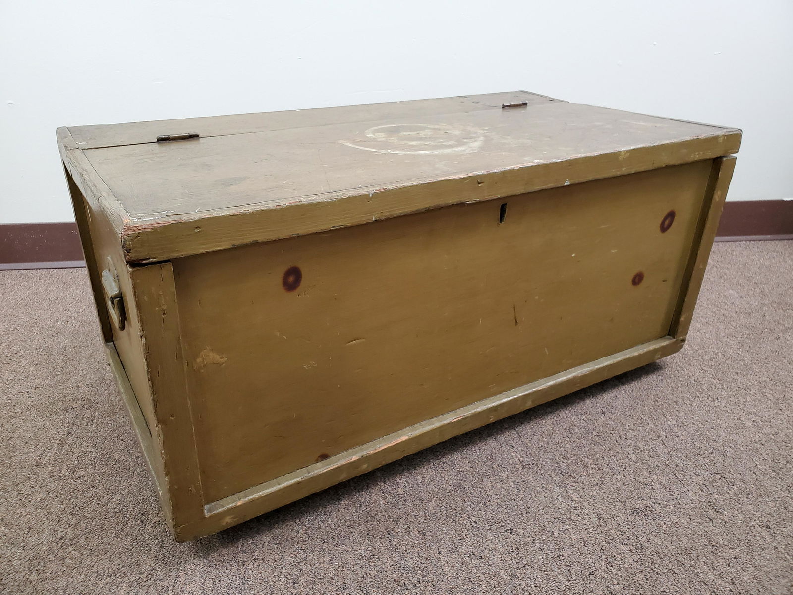 Green Painted Trunk (1 of 4)