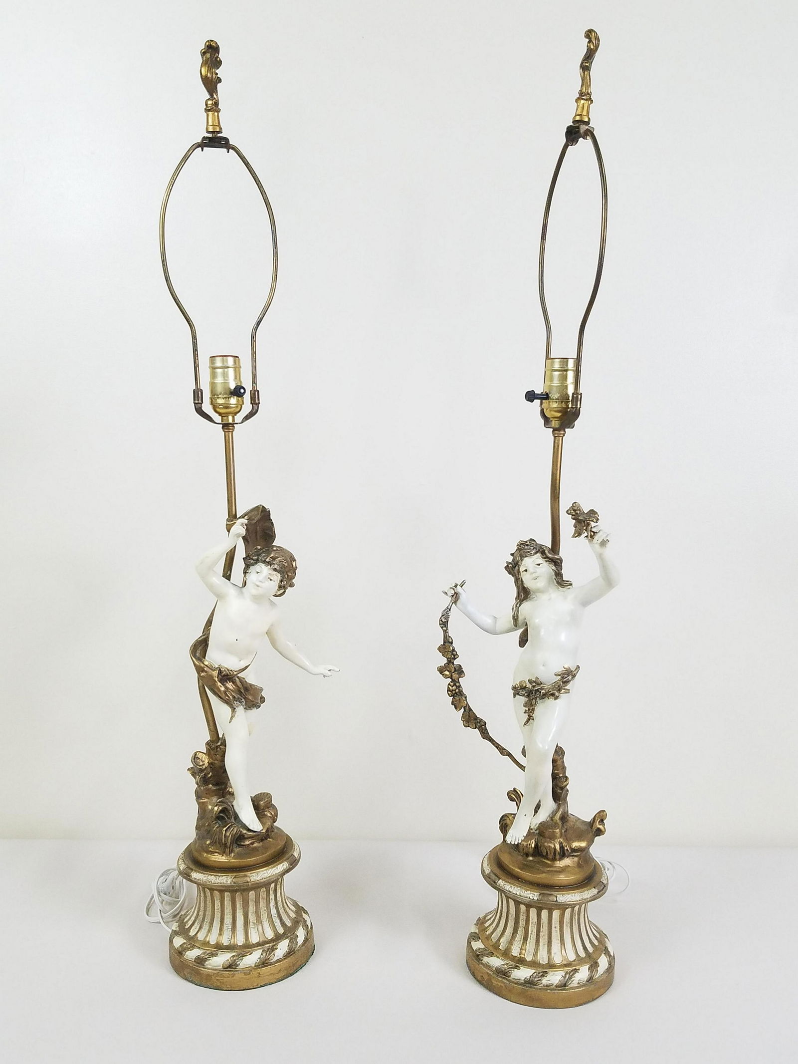 Pr. L&F Moreau Figural Lamps (1 of 4)