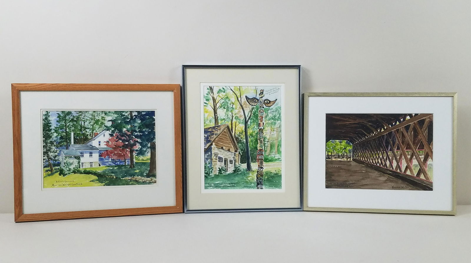 3 Marian Wright Canfield Landscape Watercolors (1 of 11)