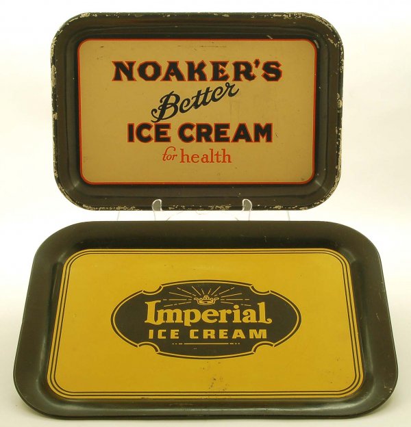 2 Ice Cream Trays Imperial & Noaker's