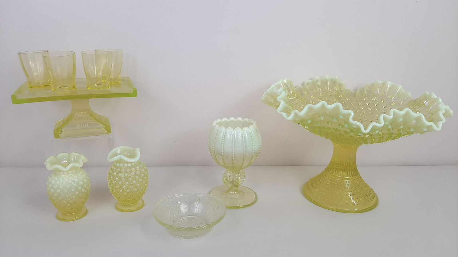 10 Pcs Vaseline Glass incl. Advertising (1 of 5)