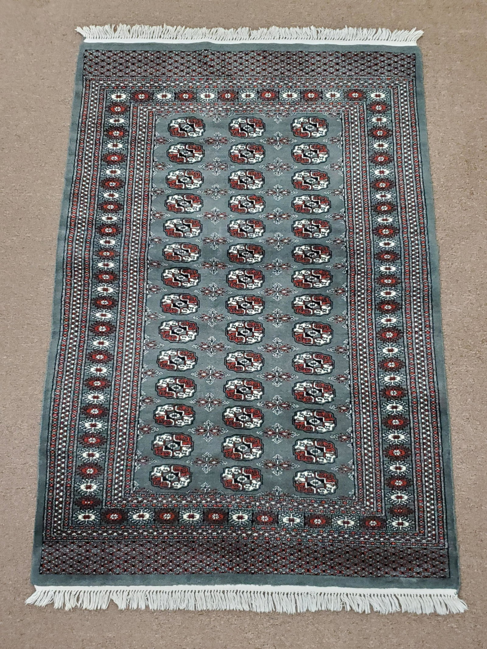 Area Rug: 4'3" wide X 6'8" long.
