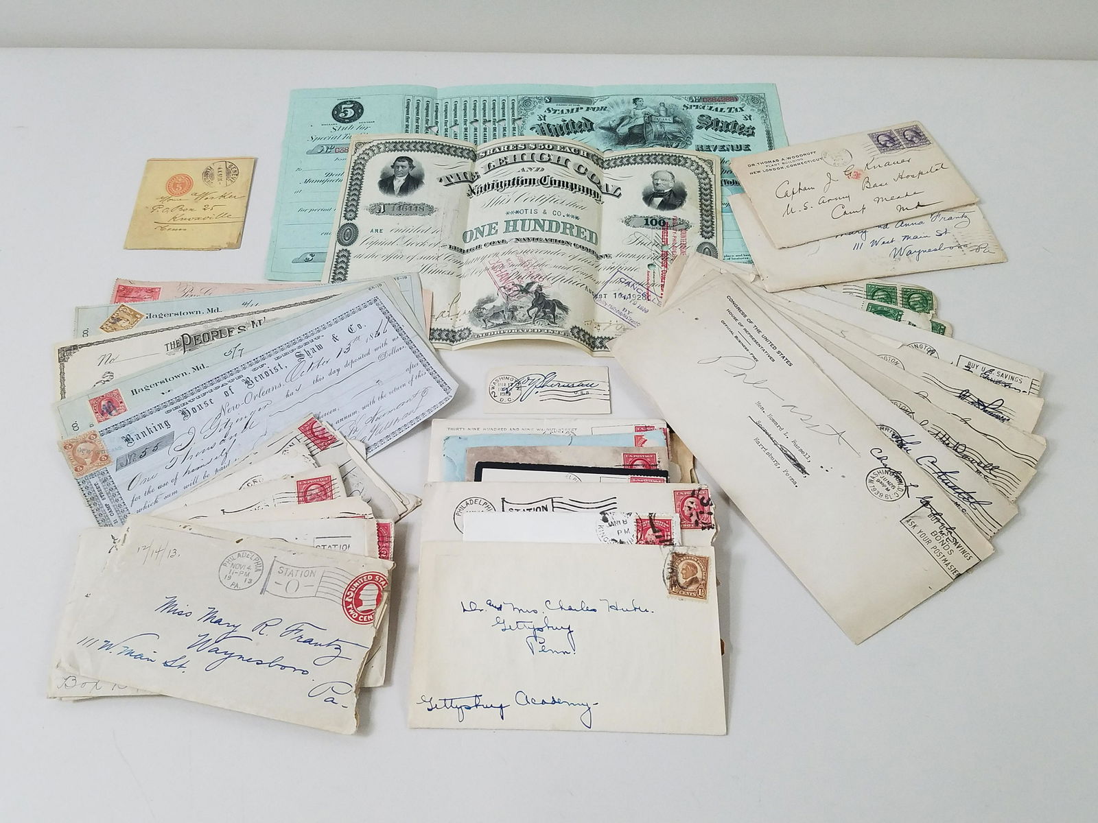 32 Pcs Letters, Bill Heads & Certificates (1 of 12)