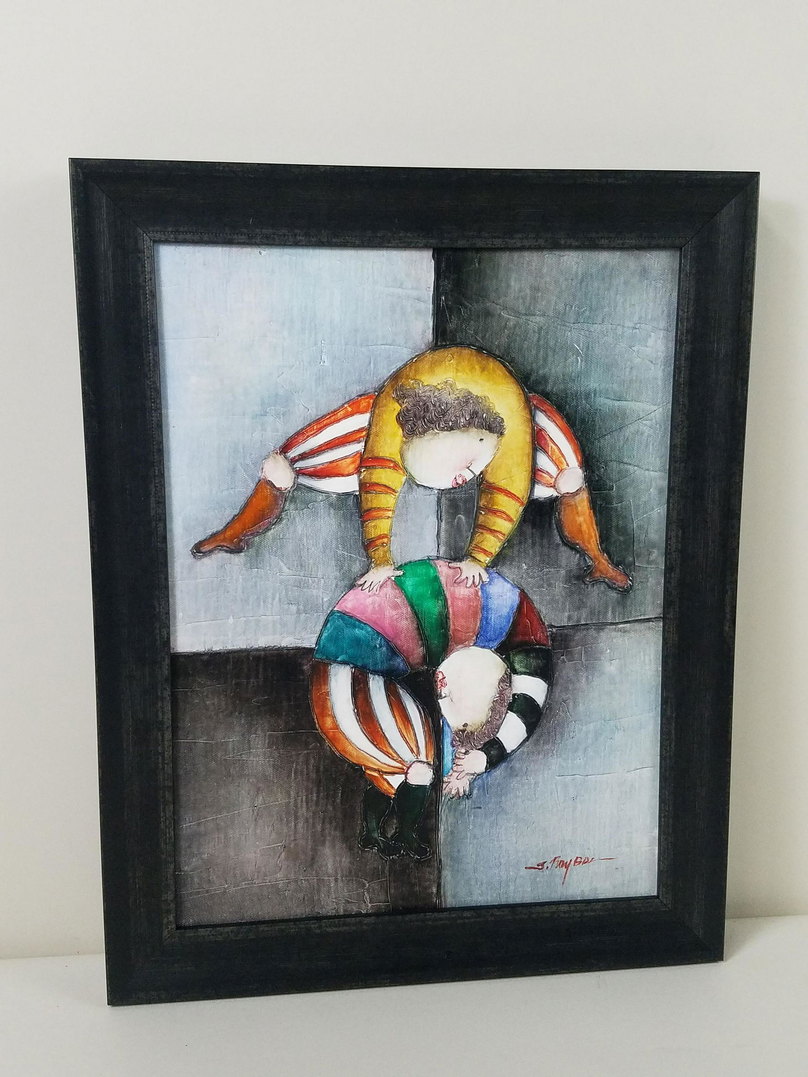 Joyce Roybal "Jumping Over John" Painting (1 of 3)