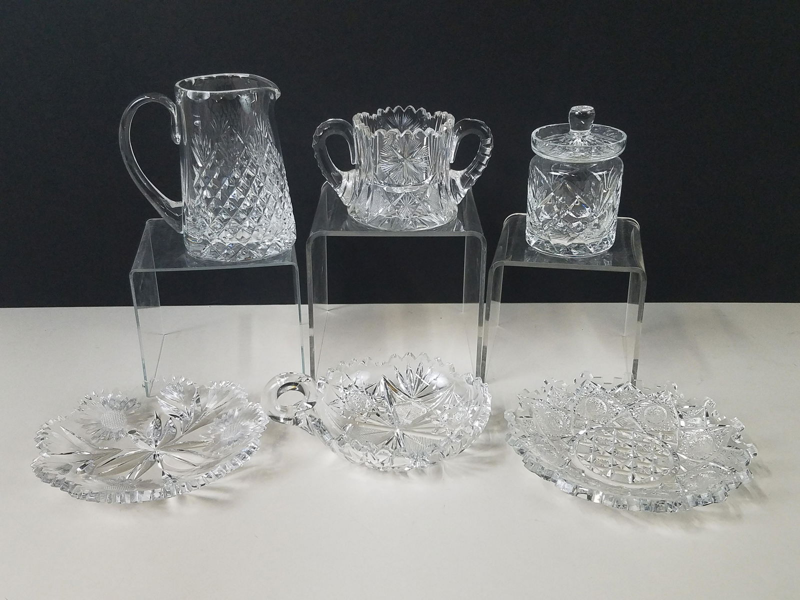 6 Pcs Signed Cut Glass incl Royal Brierley (1 of 10)