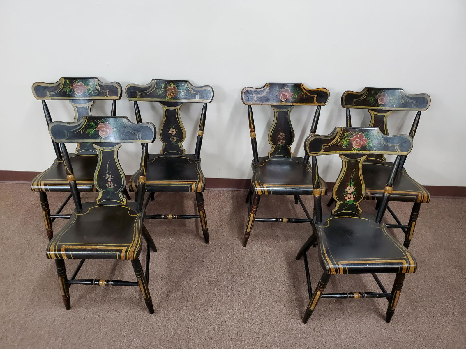 6 Painted Side Chairs (1 of 3)