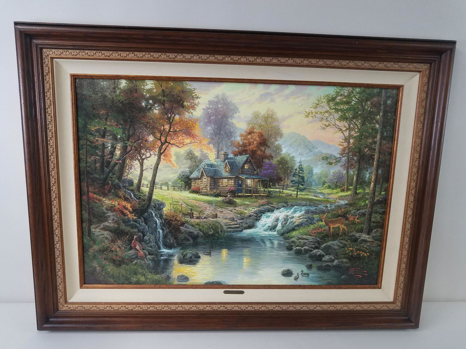 Thomas Kinkade "Mountain Retreat" Edt. 37 / 300 Print (1 of 5)