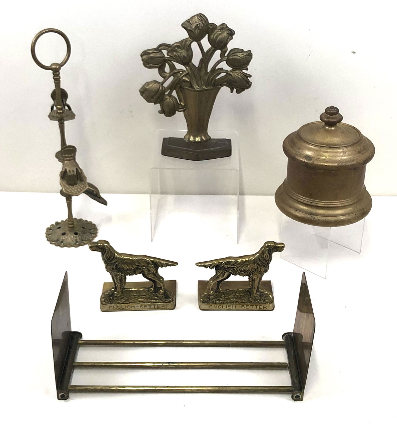 6 Pcs Brass Including Hand Letter Holder (1 of 9)