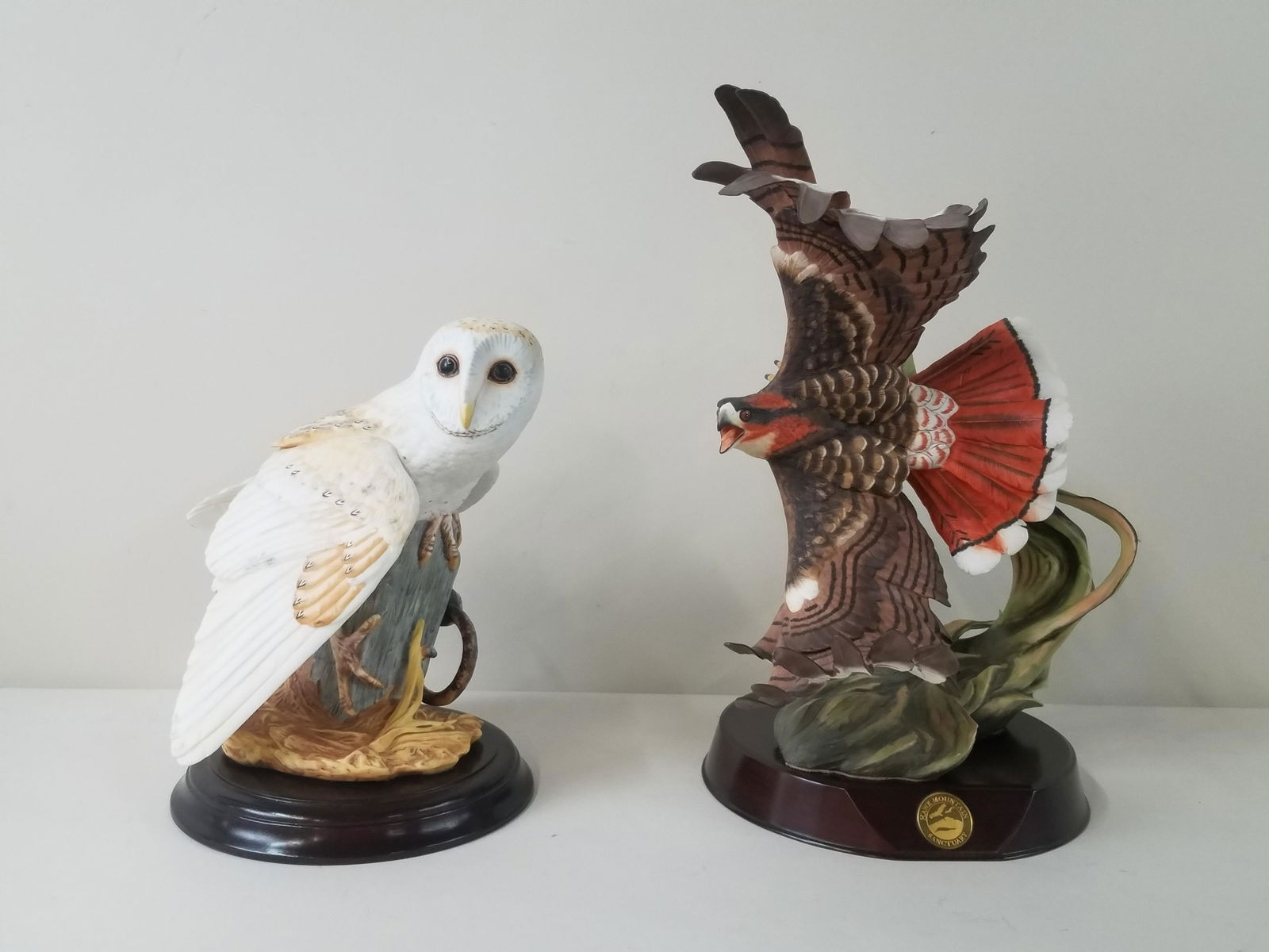Franklin Mint Hawk and Owl Figurines (1 of 7)