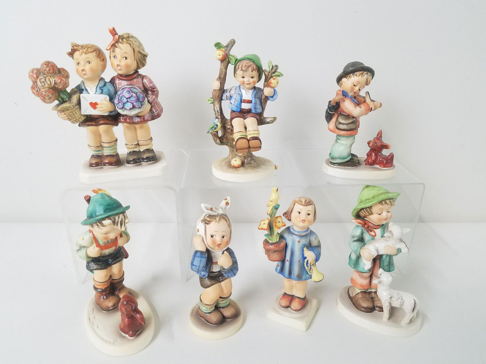 7 Hummel Figurines incl Boy With Toothache (1 of 7)