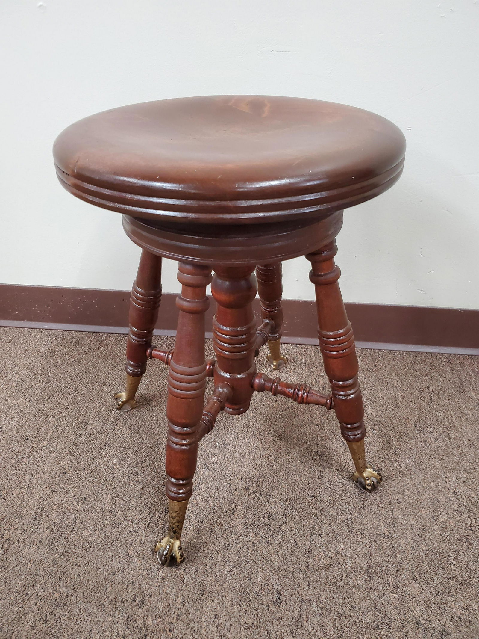 Ball & Claw Foot Piano Stool (1 of 4)