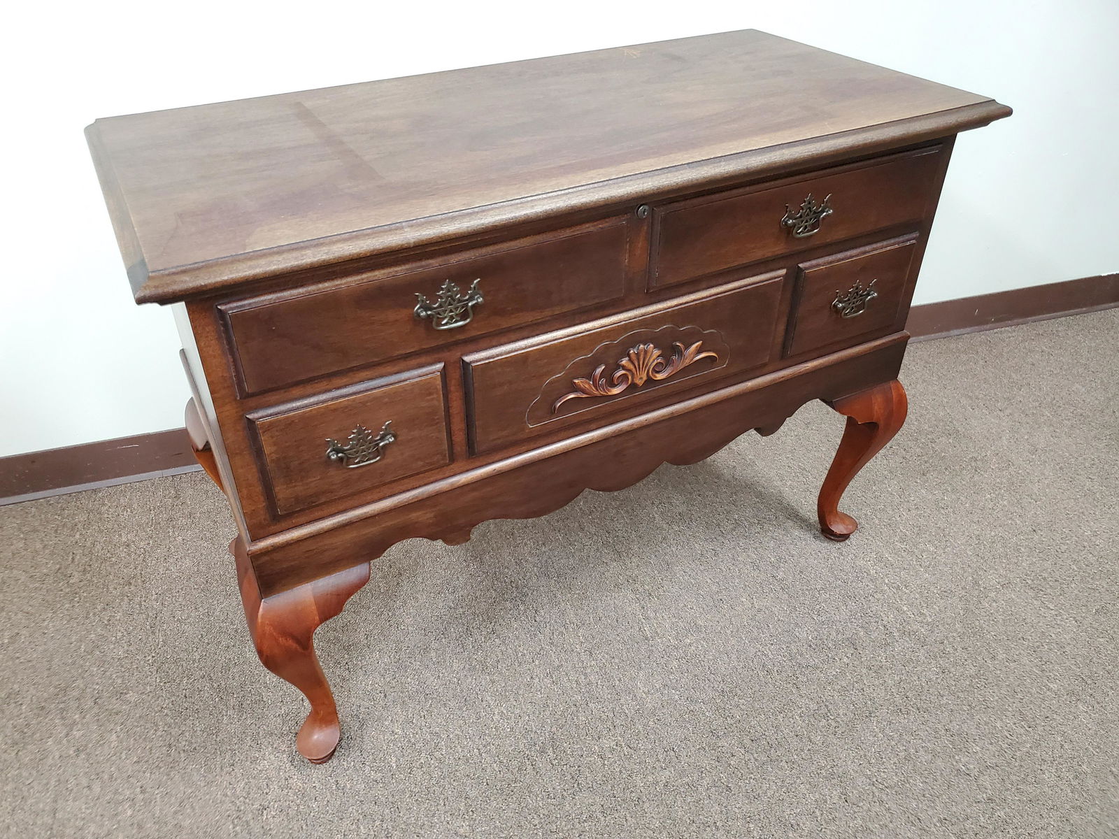 Lane Low Boy Cedar Chest: 41" wide X 19 1/2" deep X 30 1/4" high.