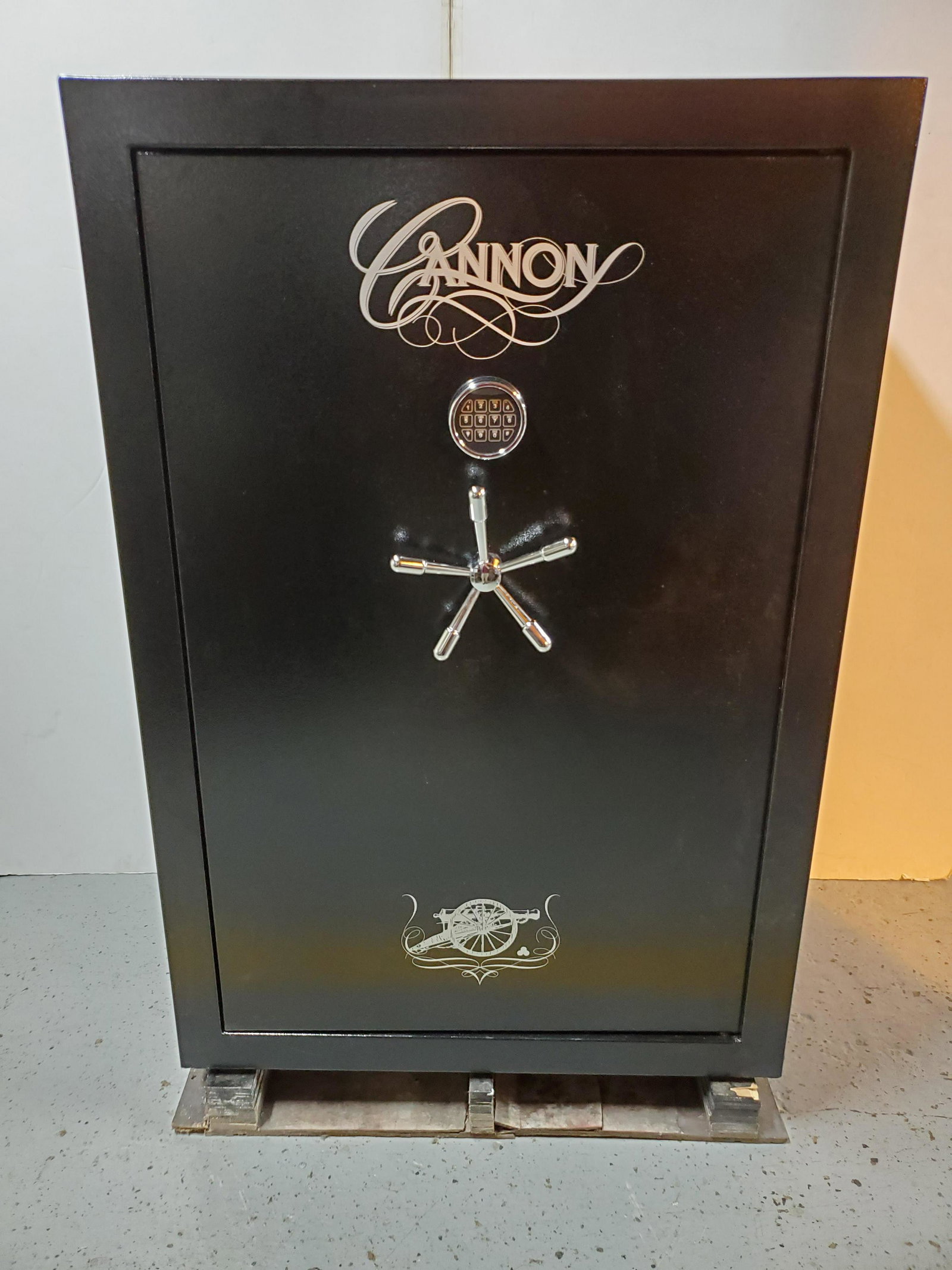Cannon Model TS 5940-60 Gun Safe: 40 " wide X 24" deep X 63 1/2" high.