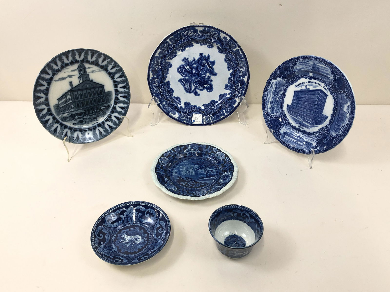 6 Pcs Flour Blue Tableware (1 of 13)