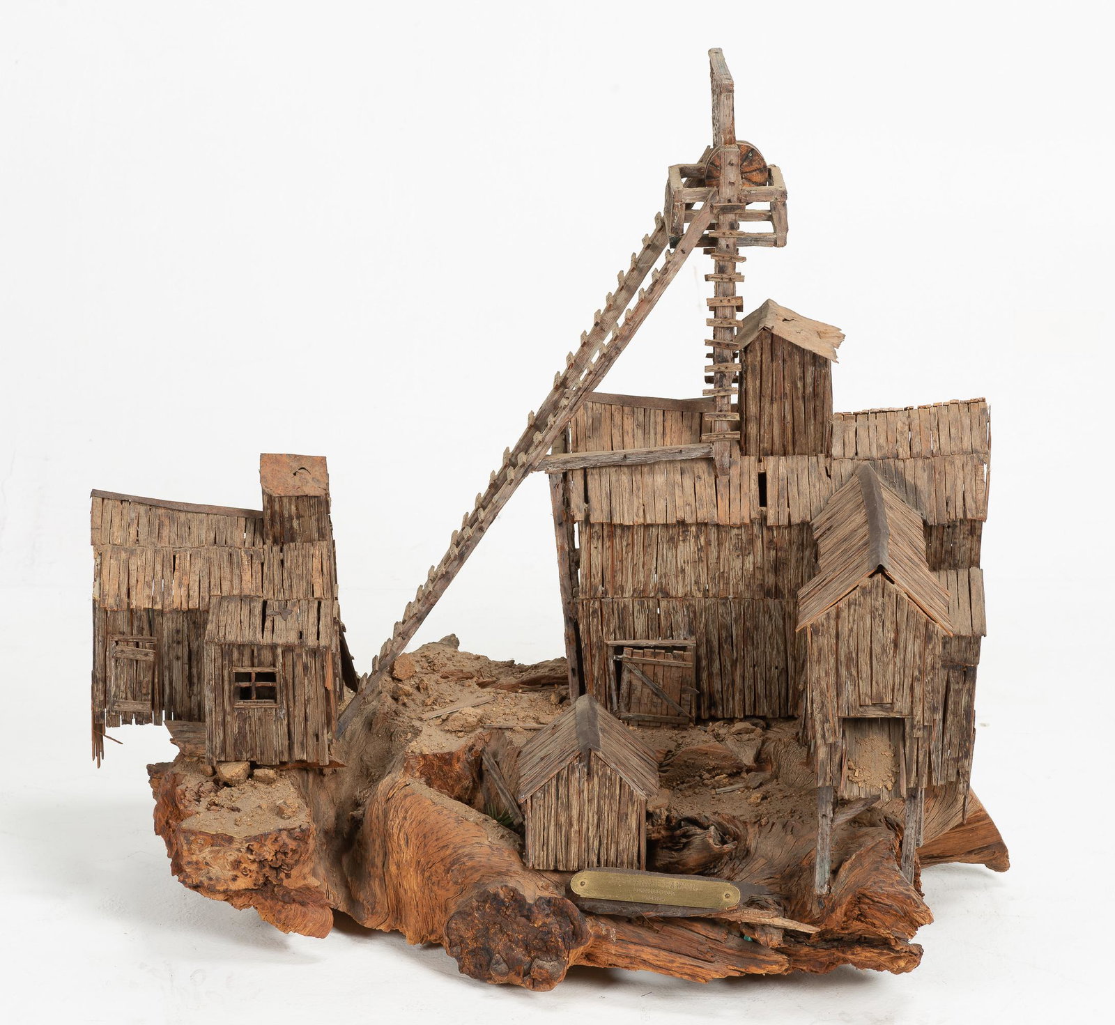 The Fannie Rawlins Diorama: On plaque: 'Leadville, Colo J. Shiew'. 25-1/2" wide x 16" deep x 23" high.
