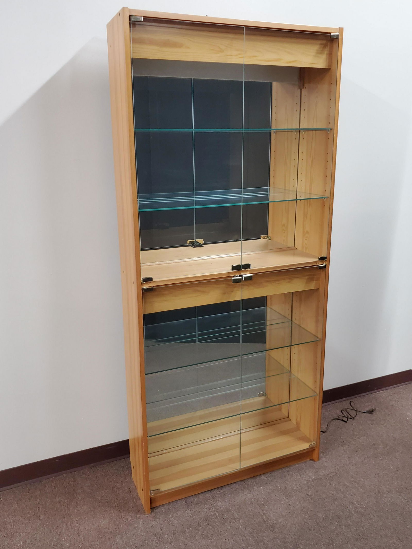 Lighted Glass Front Display Cabinet (1 of 2)