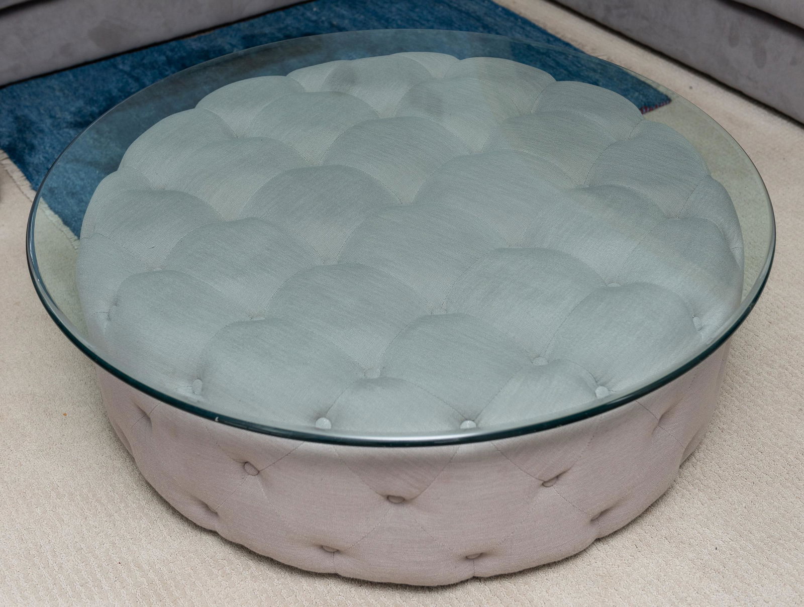 Large Tufted Ottoman/Coffee Table (1 of 3)