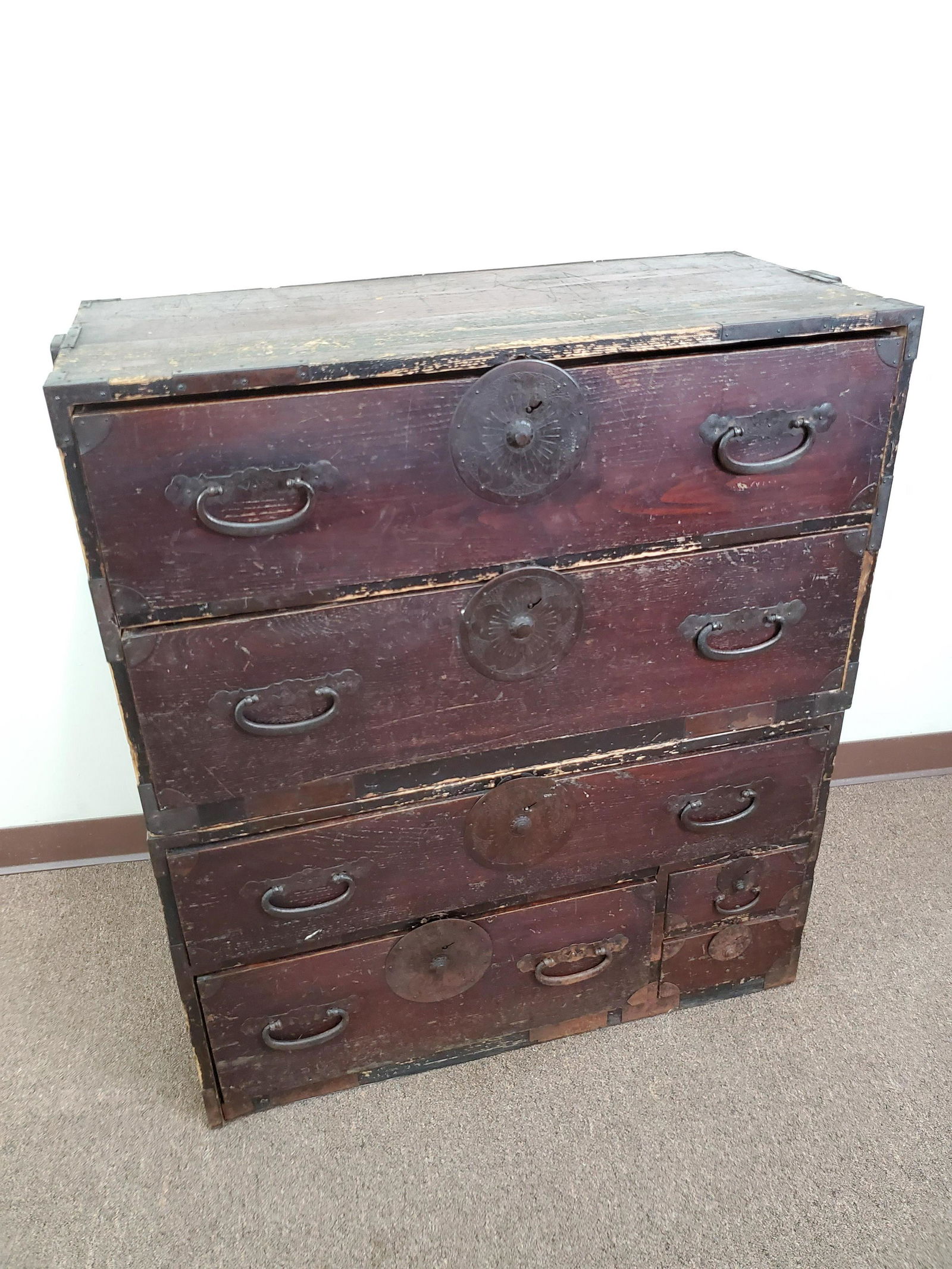 Antique 2 Pc Japanese Tansu (1 of 6)