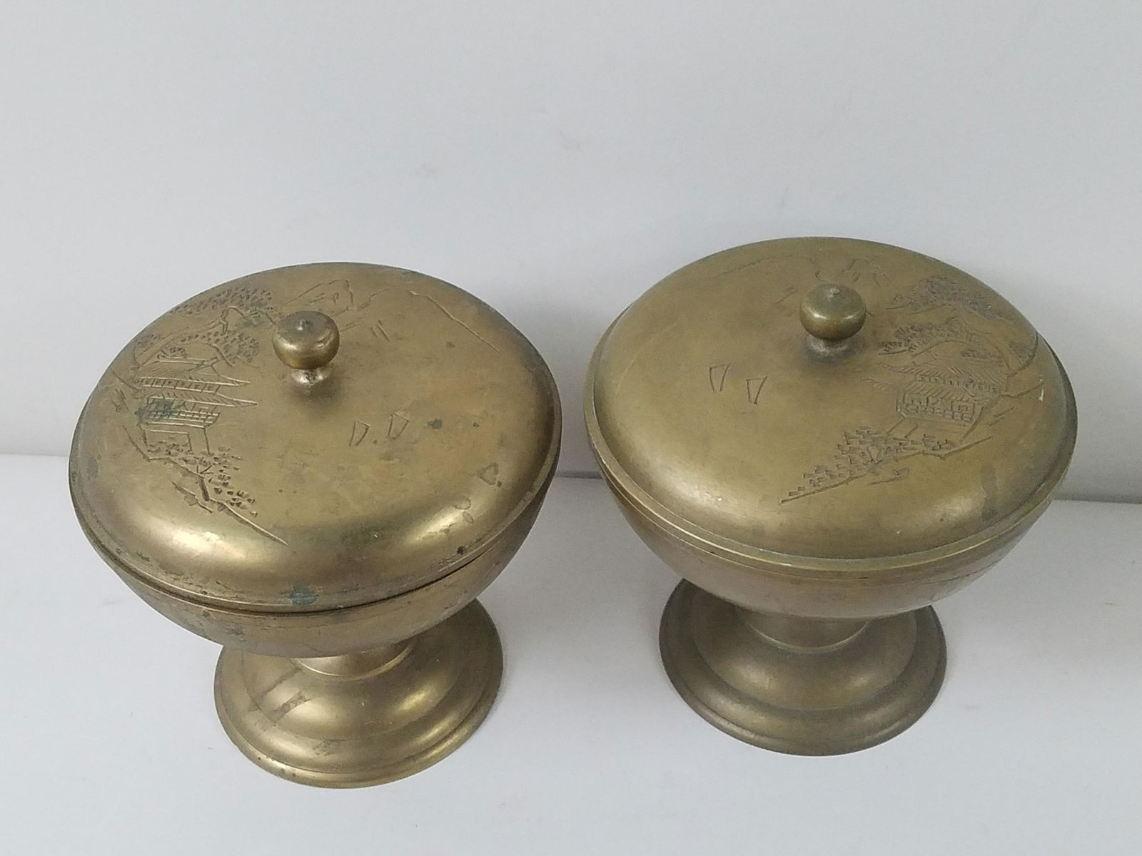 2 Brass Lidded Vessels (1 of 4)