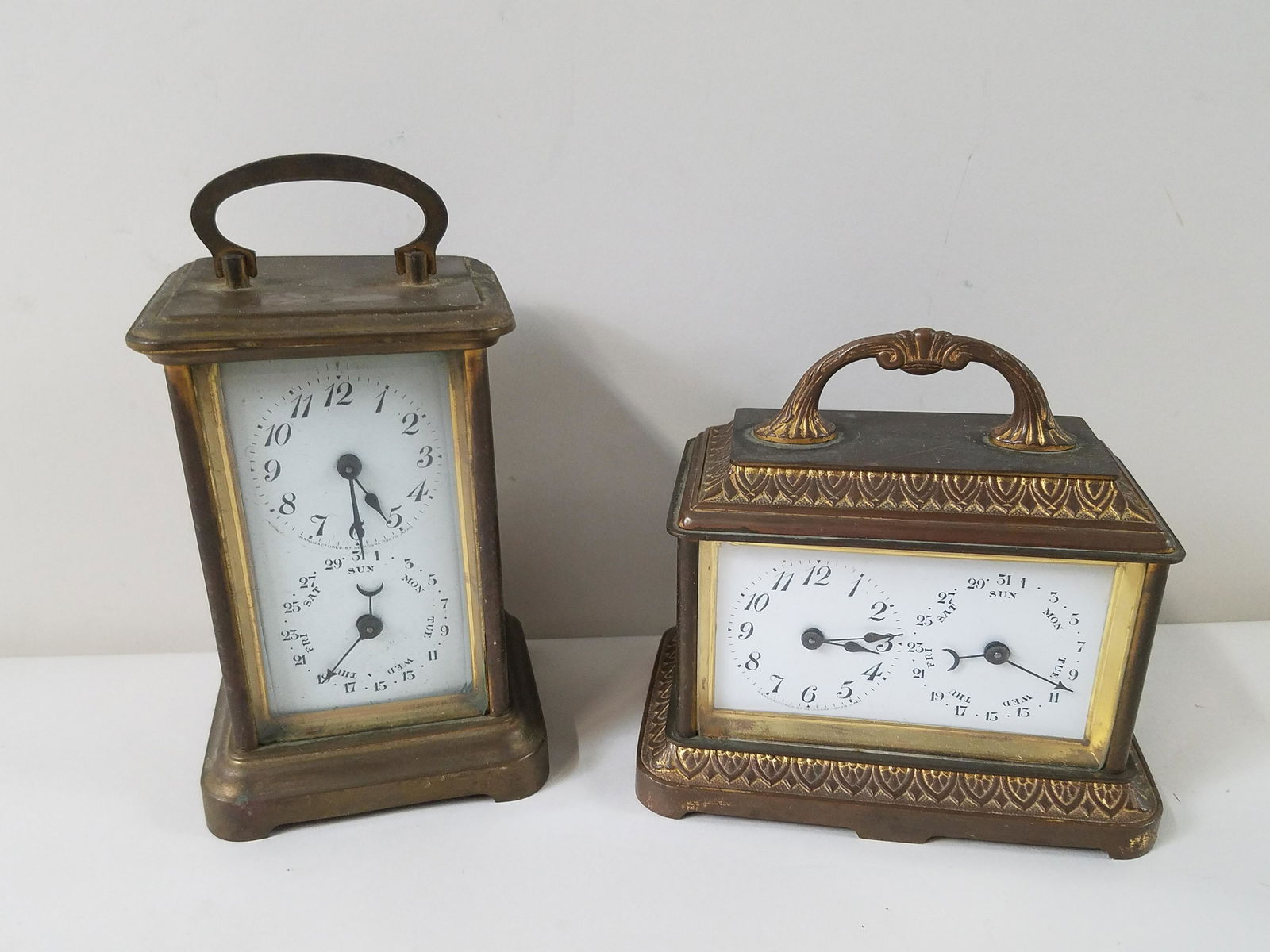 2 Double Dial Carriage Clocks (1 of 5)