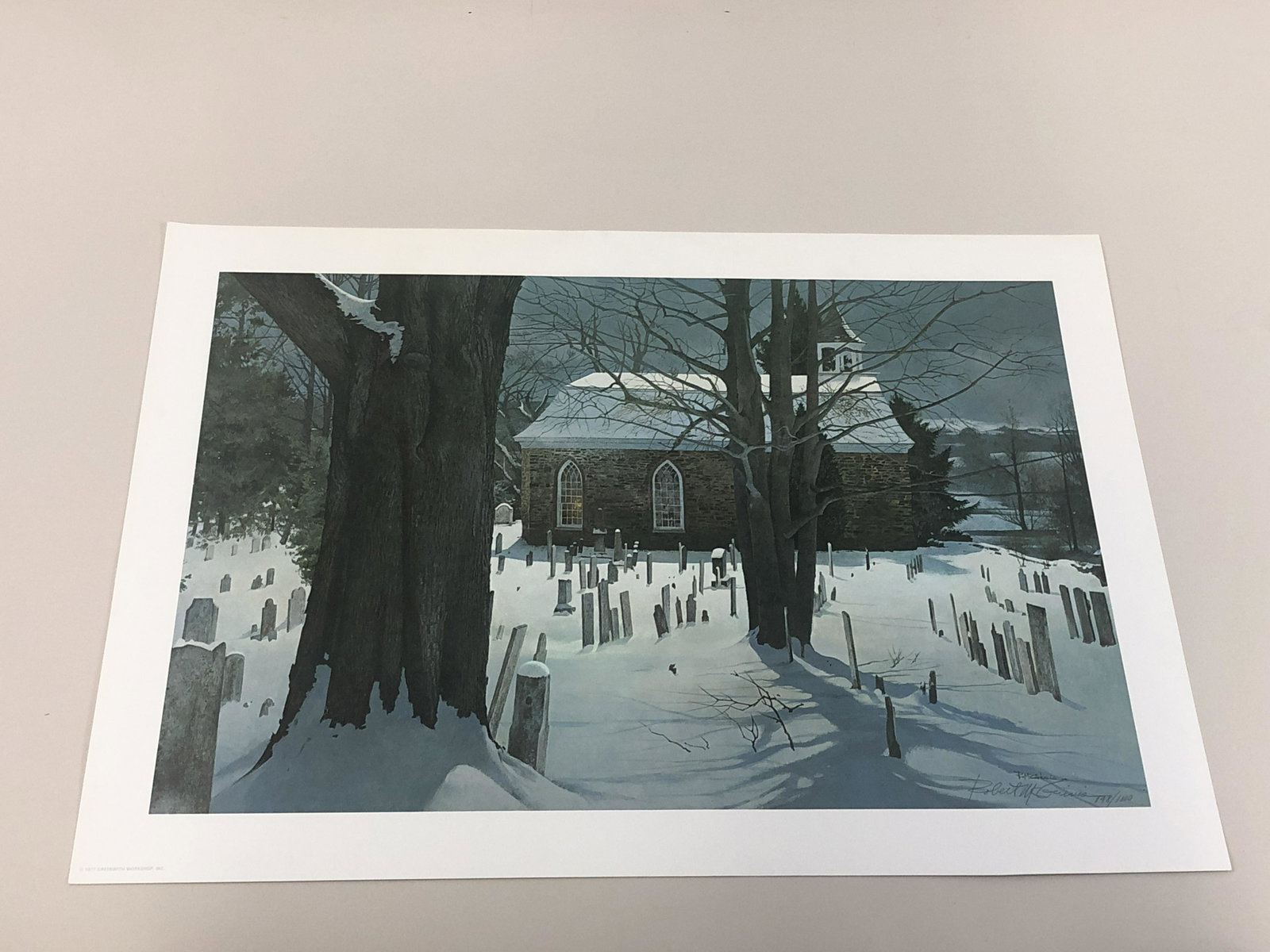 Robert McGinnis "Sleepy Hollow" Print: Edition number 148/1000. 17" high x 25" wide.