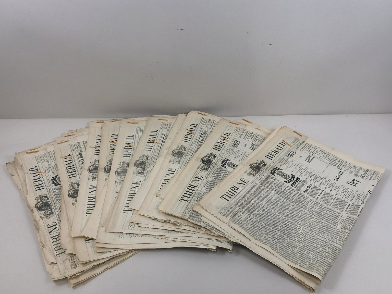 36 Issues of Tribune Herald 1885-1887: Greensburg, PA. From the Estate Collection of Stephen R. Reed.