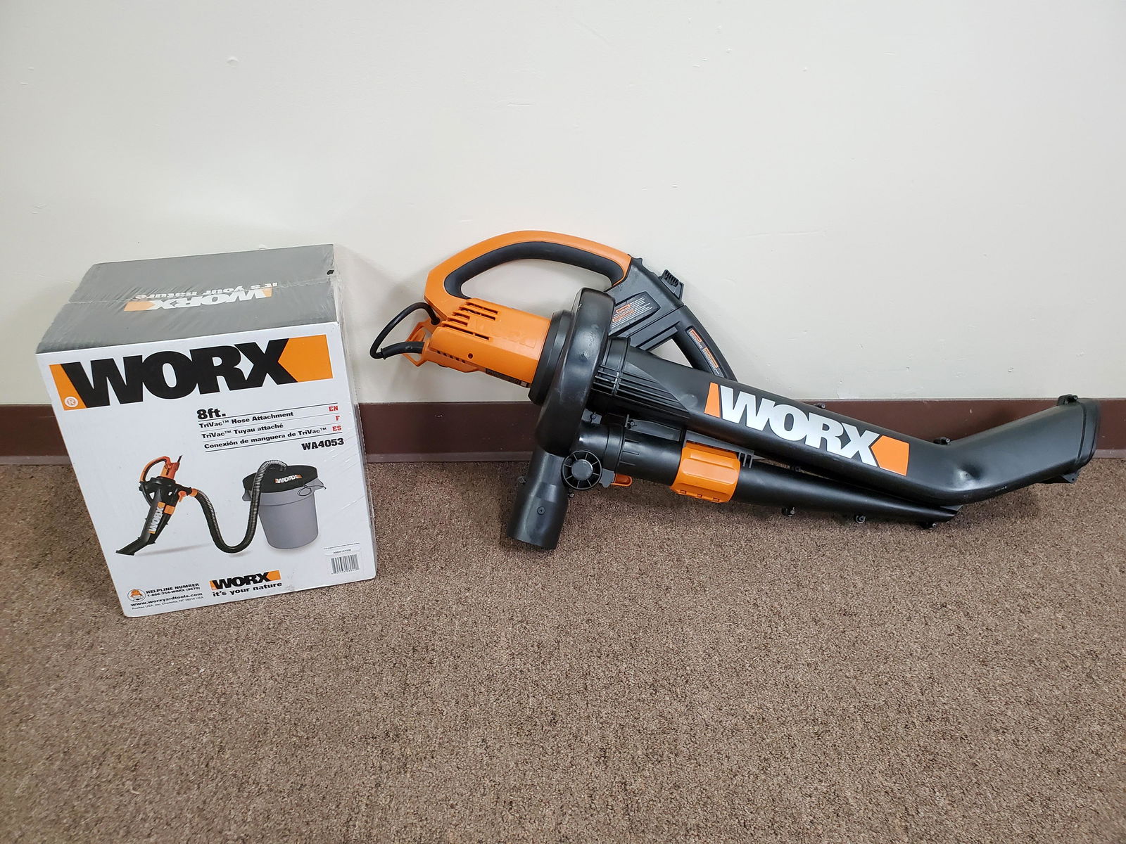 Worx 12amp 3 in 1 Trivac & 8ft Trivac Hose (1 of 5)