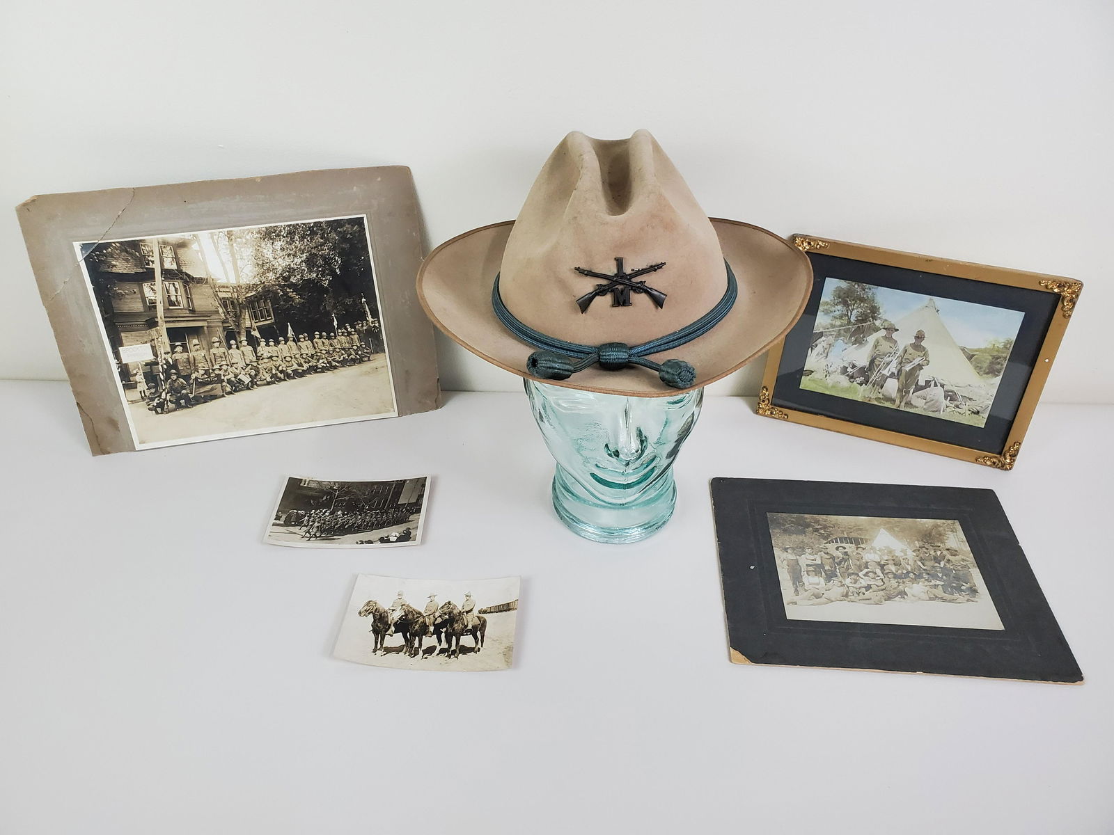 Spanish Amer War Style Hat & Photographs (1 of 6)