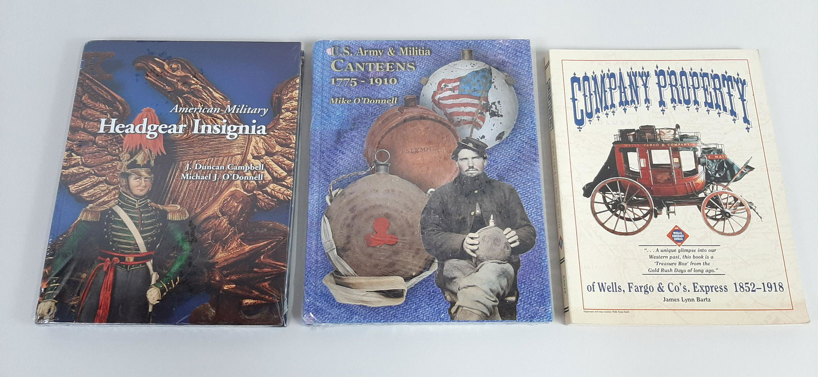3 Reference Books incl. Militaria and Wells Fargo (1 of 4)