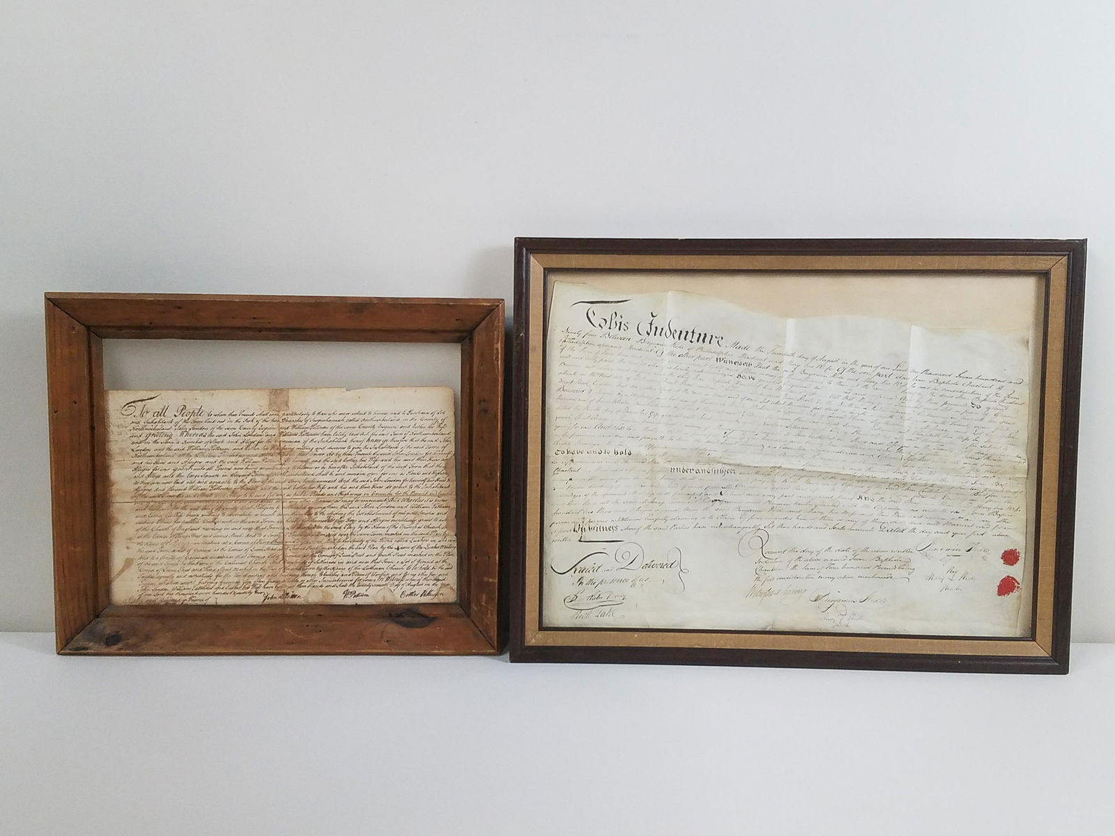 Two 18th Century Deeds incl Northumberland (1 of 8)