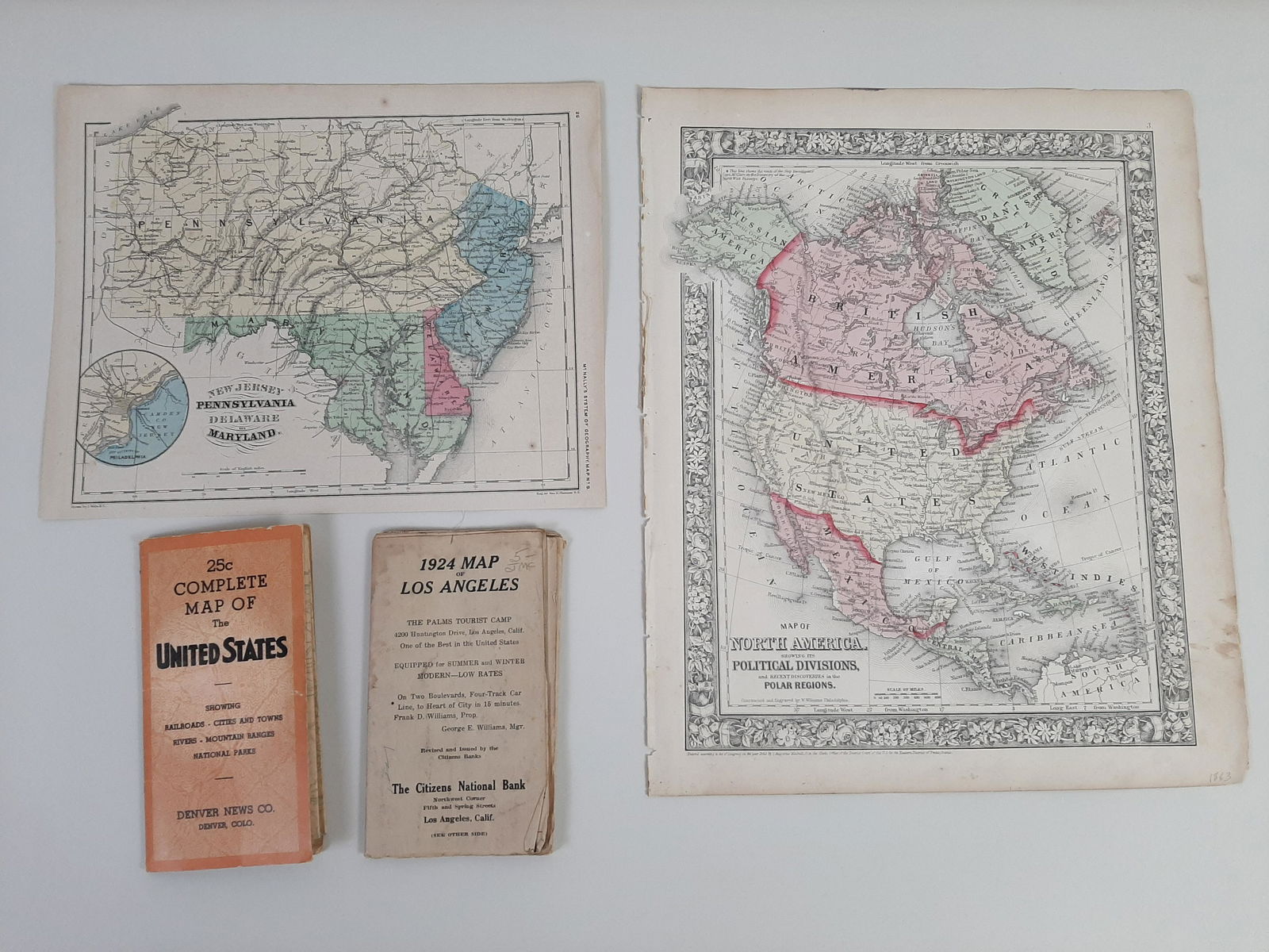 4 Antique Maps (1 of 8)