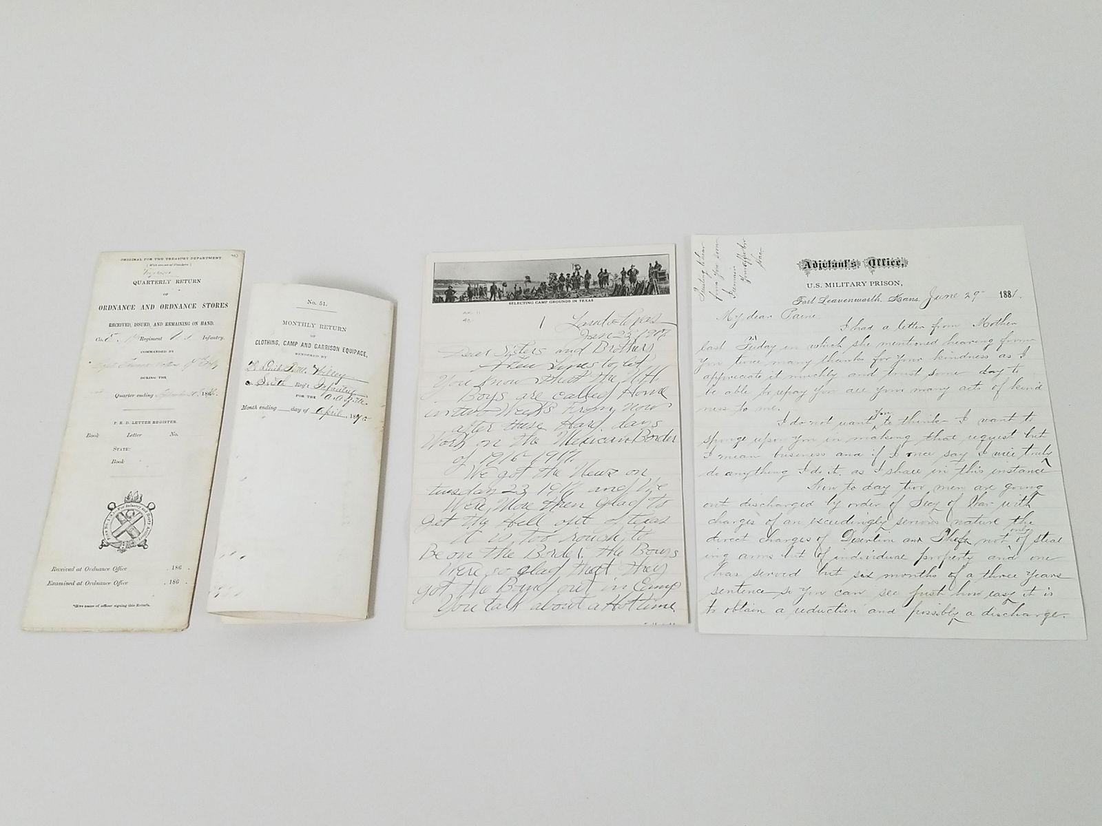 4 Old West Documents (1 of 13)