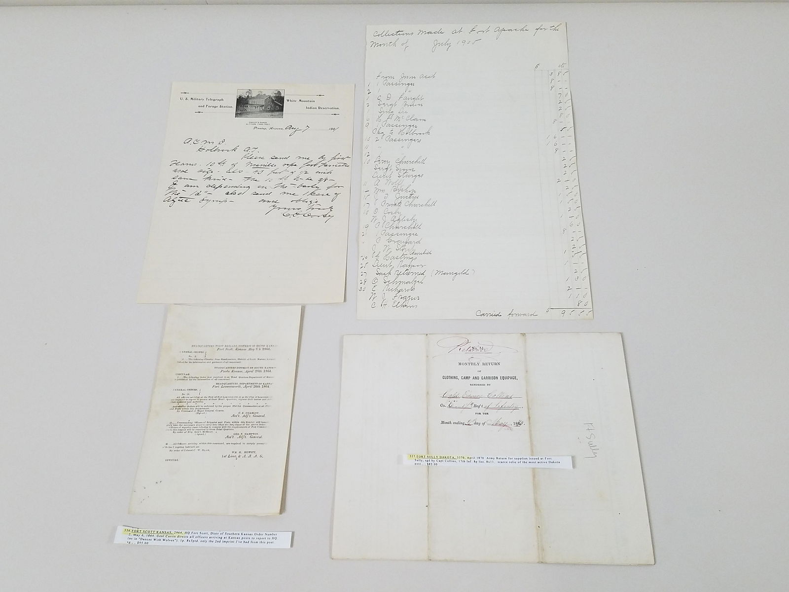 4 Old West Documents (1 of 11)