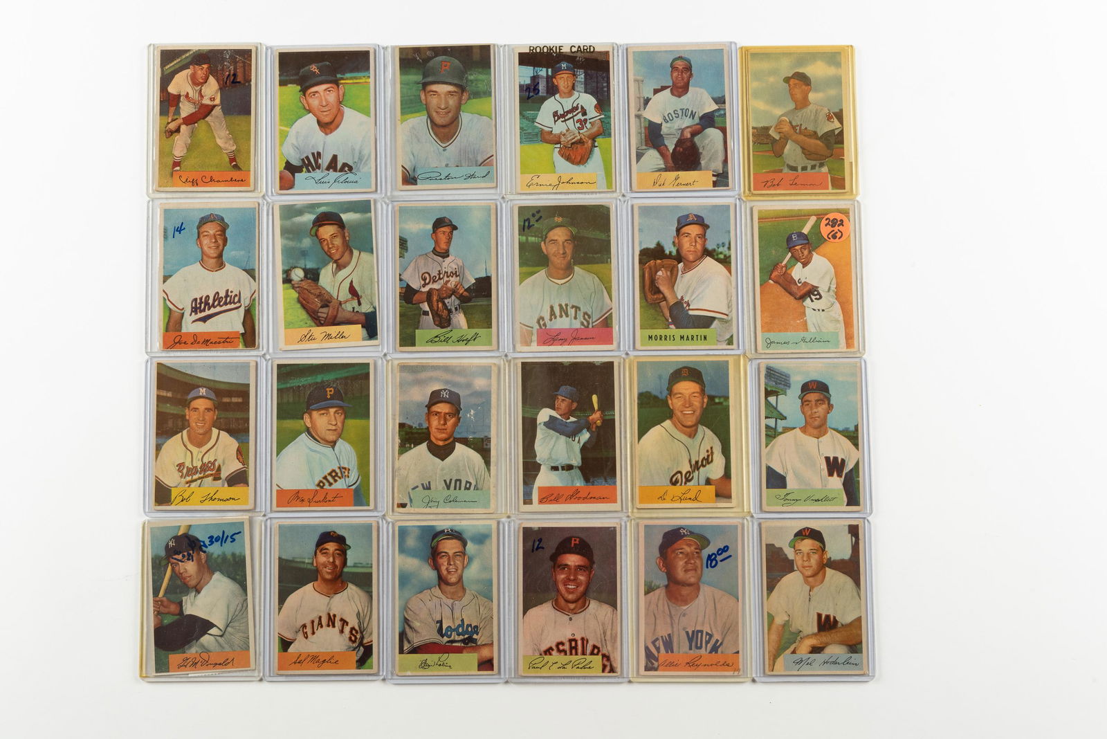 60 1954 Bowman Cards (1 of 3)