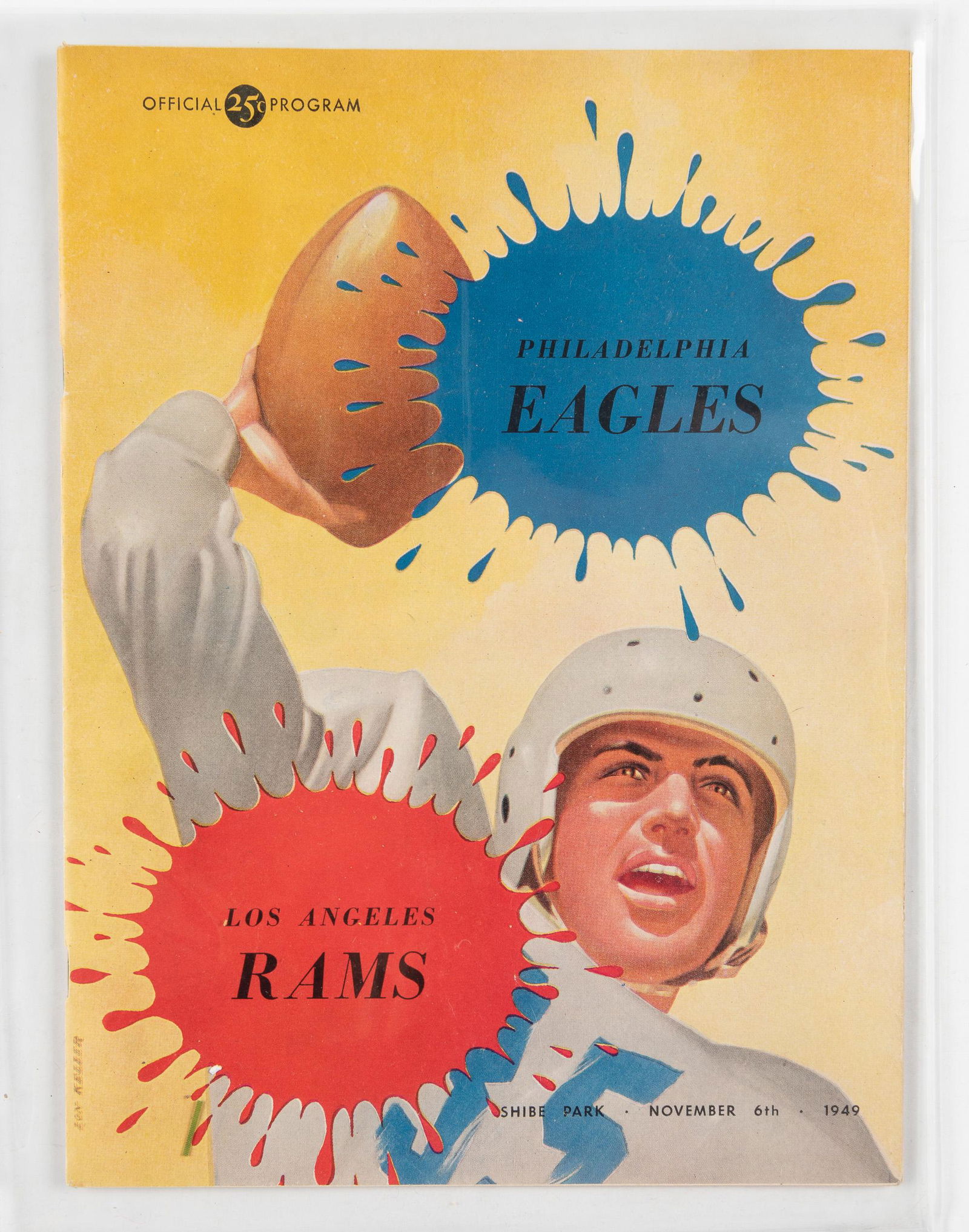 1949 Eagles vs. Rams Football Program (1 of 2)