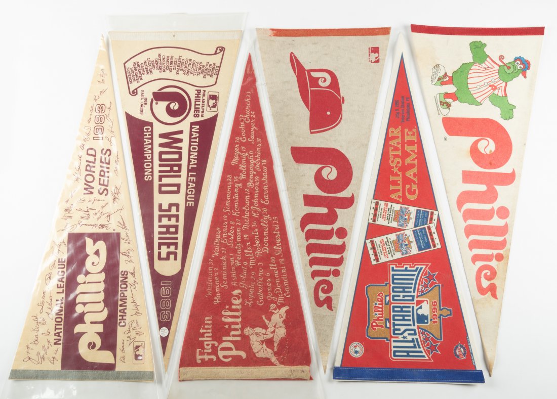 9 Phillies Baseball Pennants 1950 (1 of 4)