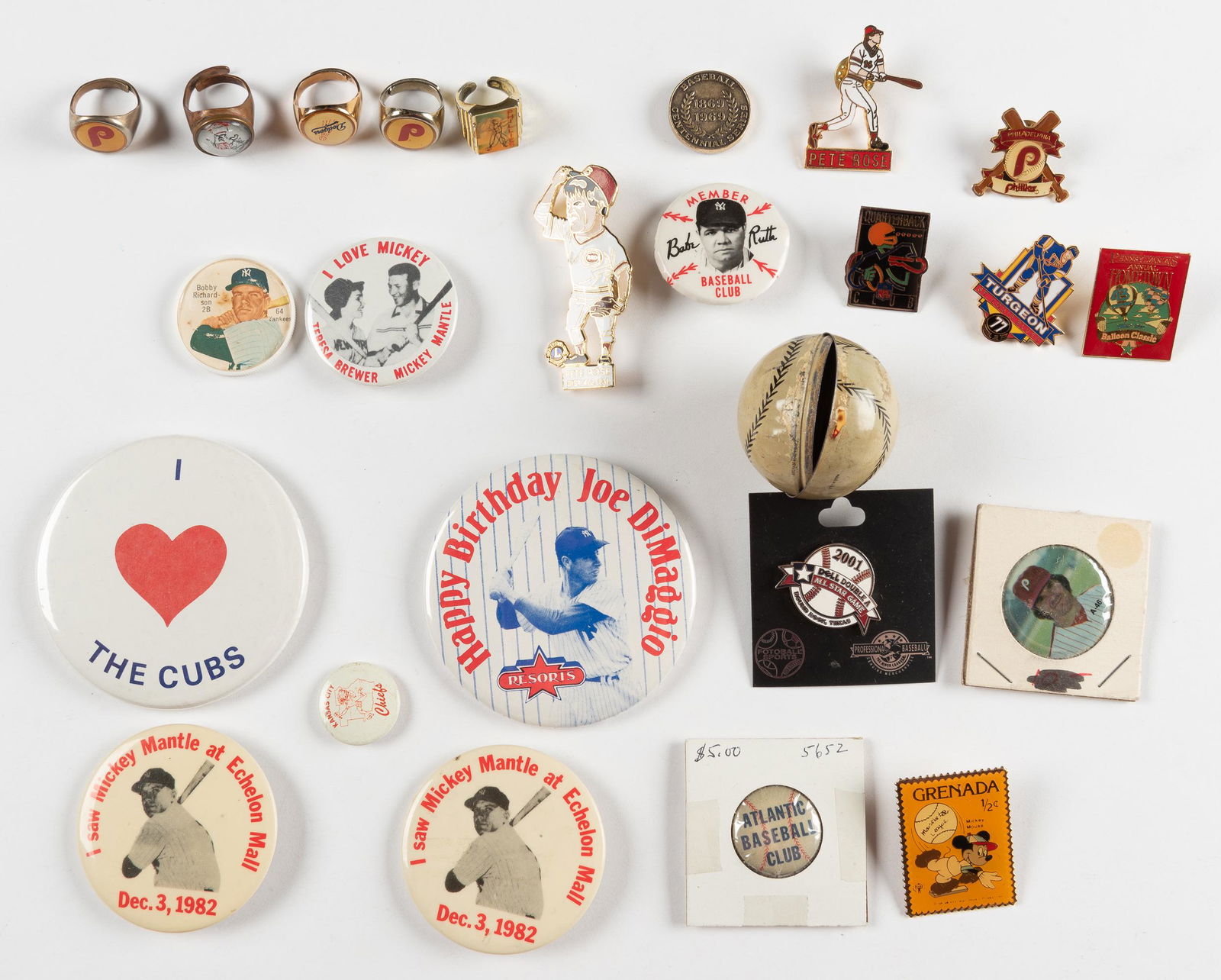 25 Baseball Items (1 of 2)