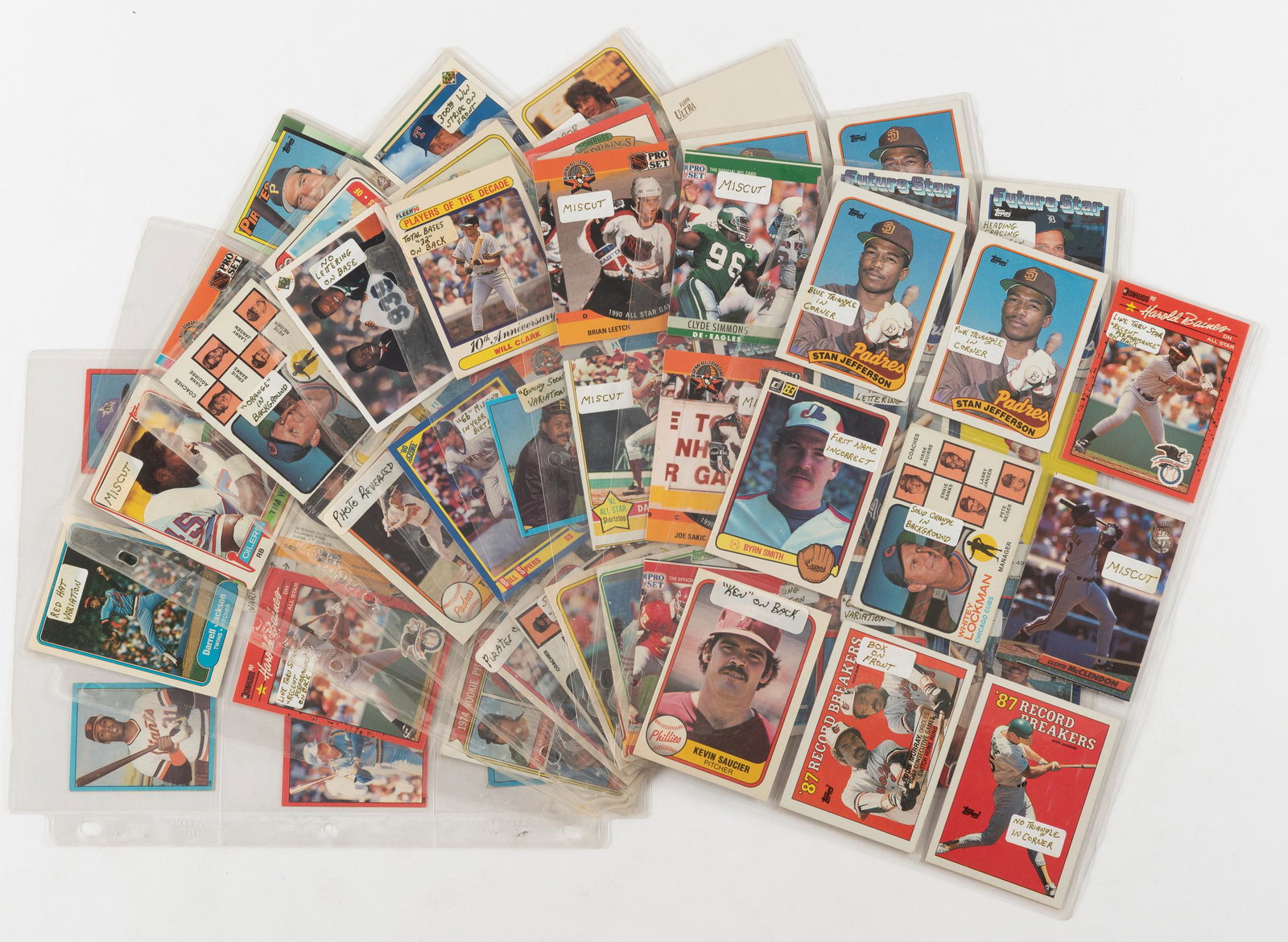 77 Various Sports Cards: DESCRIPTION: Includes 1974 T Apodaca, Billy Travers, 1982 T Foster, and more. CONDITION: Good to very good. IMPORTANT: Before bidding, please read the terms and conditions. When you registered for the