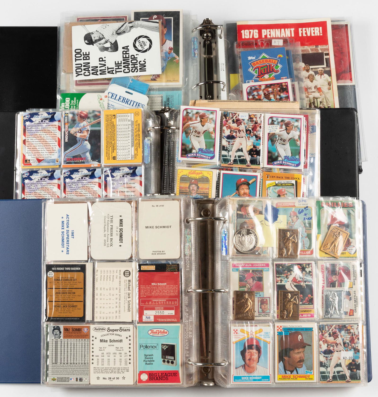 3 Binders of Mike Schmidt Items (1 of 6)