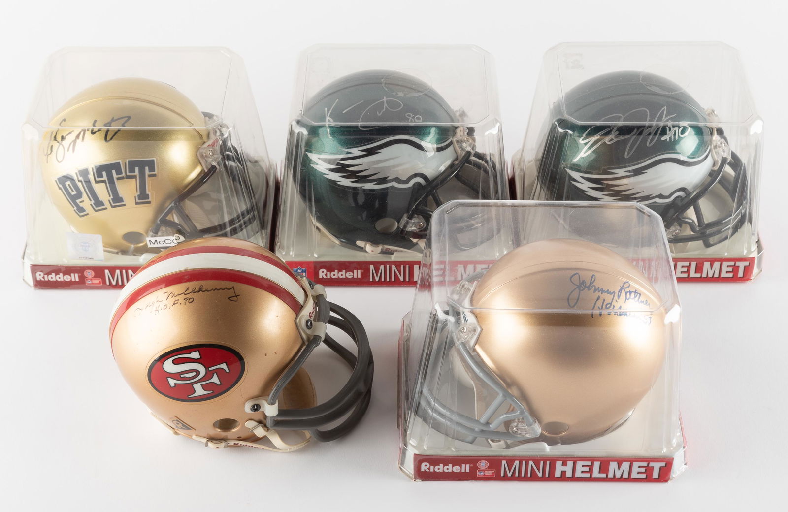 5 Autographed Riddell Mini Helmets (1 of 6)
