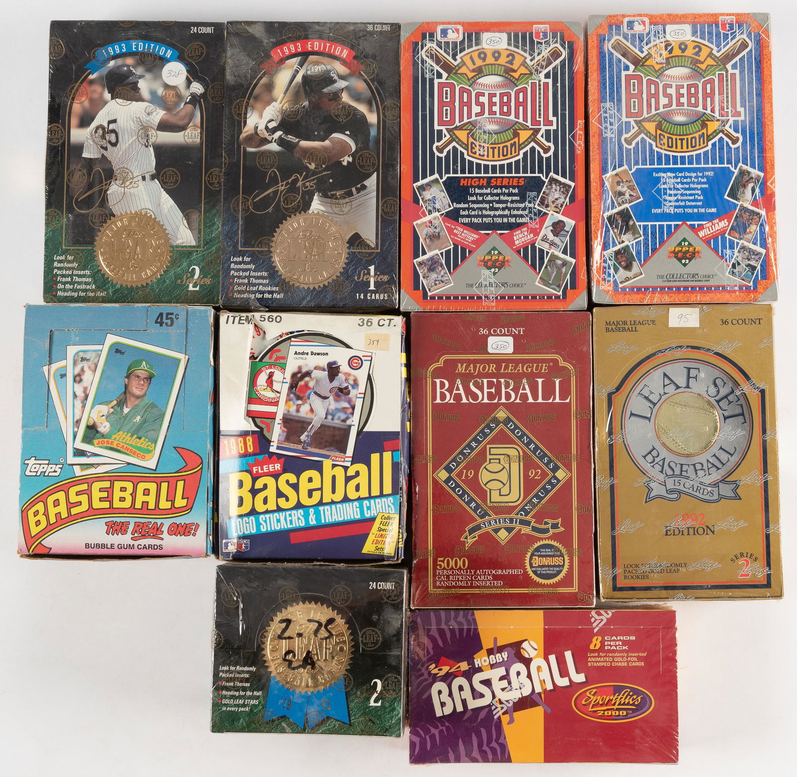10 Unopened Boxes of Baseball Cards (1 of 11)