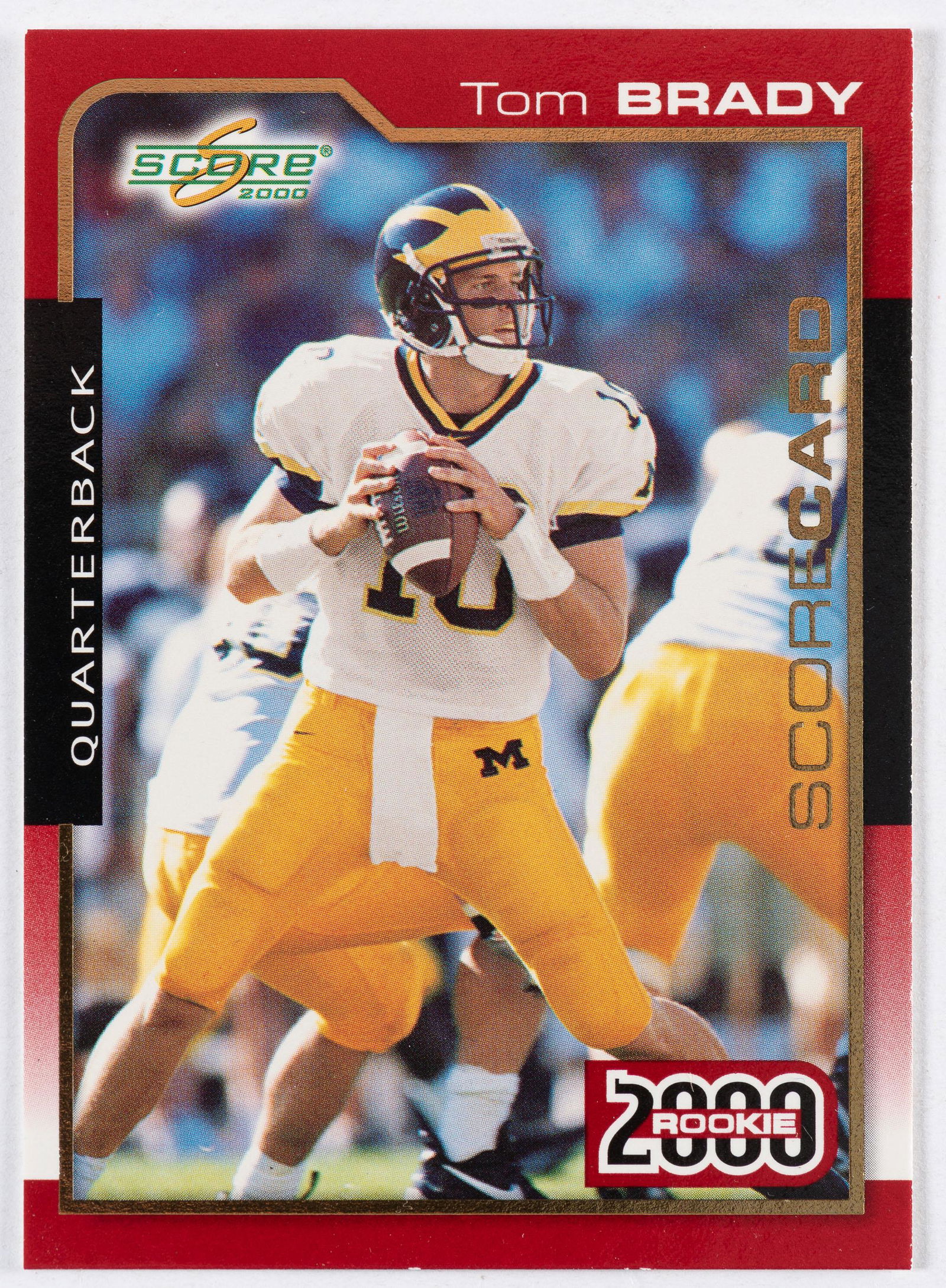 2000 Score Tom Brady Card (1 of 2)