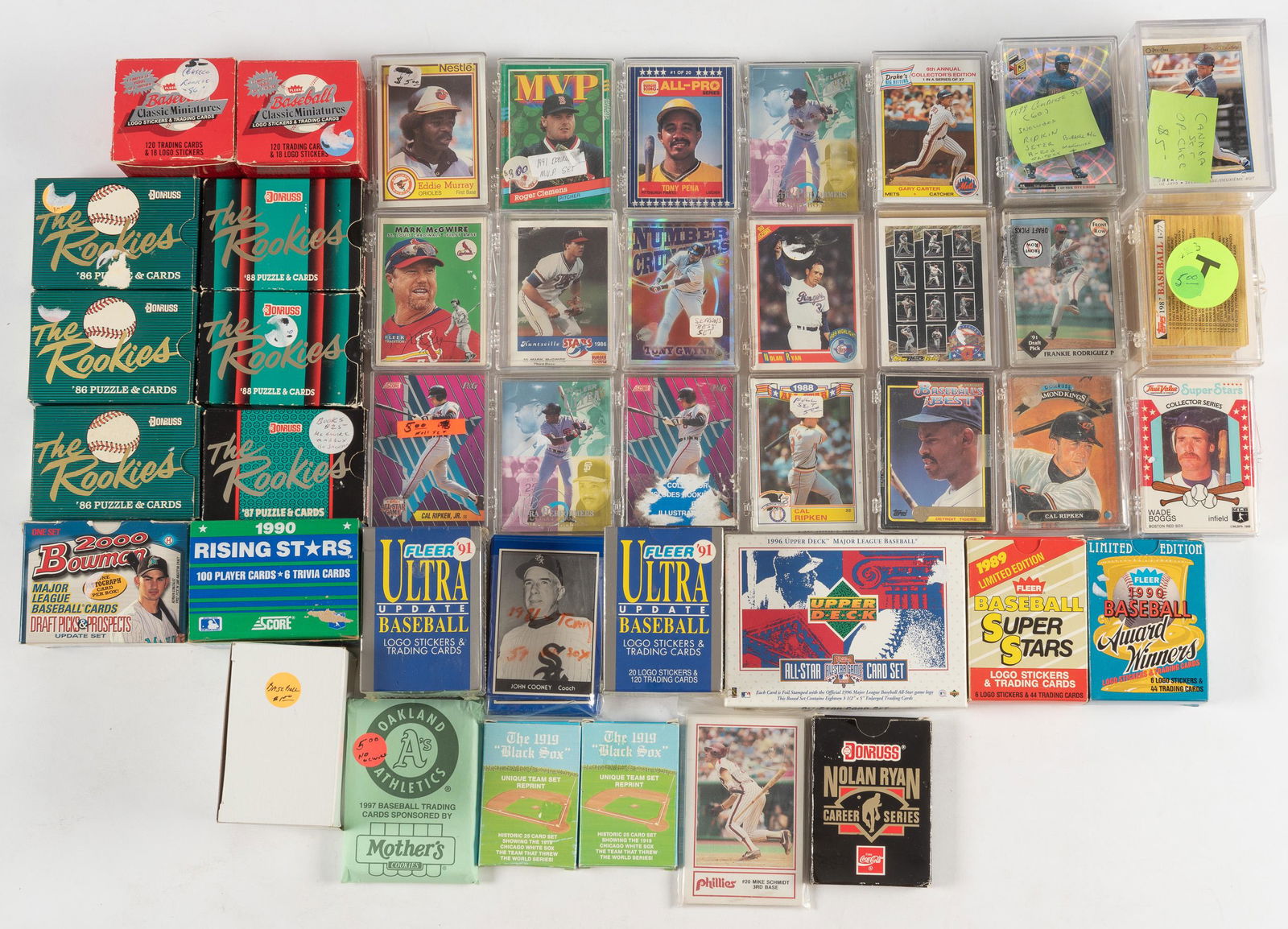 Group of Various Sports Update Sets: DESCRIPTION: Includes 1991 Fleer Ultra, 1990 Rising Stars, Star card mini sets, and more. CONDITION: Very good. IMPORTANT: Before bidding, please read the terms and conditions. When you registered for