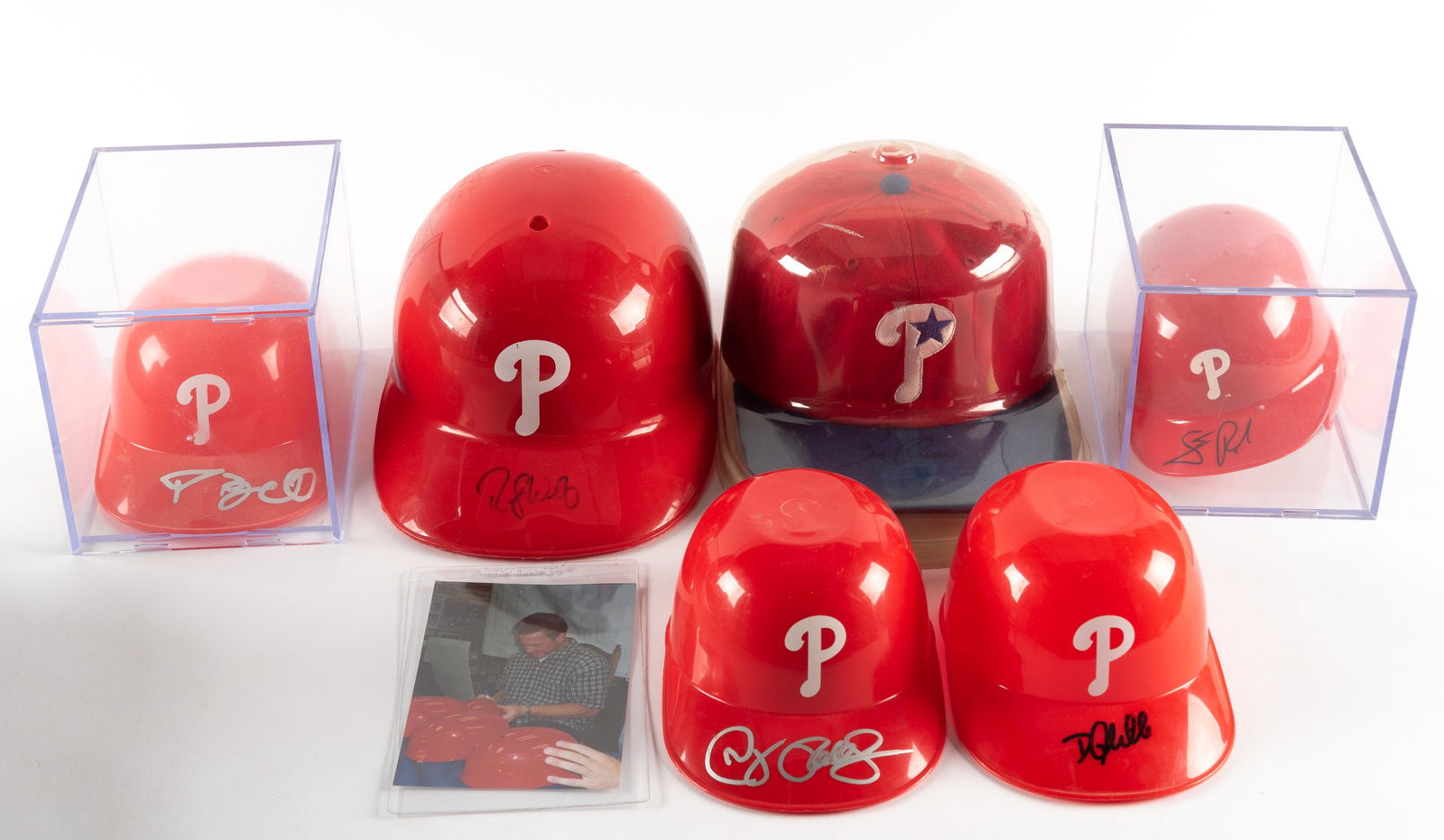 Phillies Autographed Mini Helmets (1 of 7)