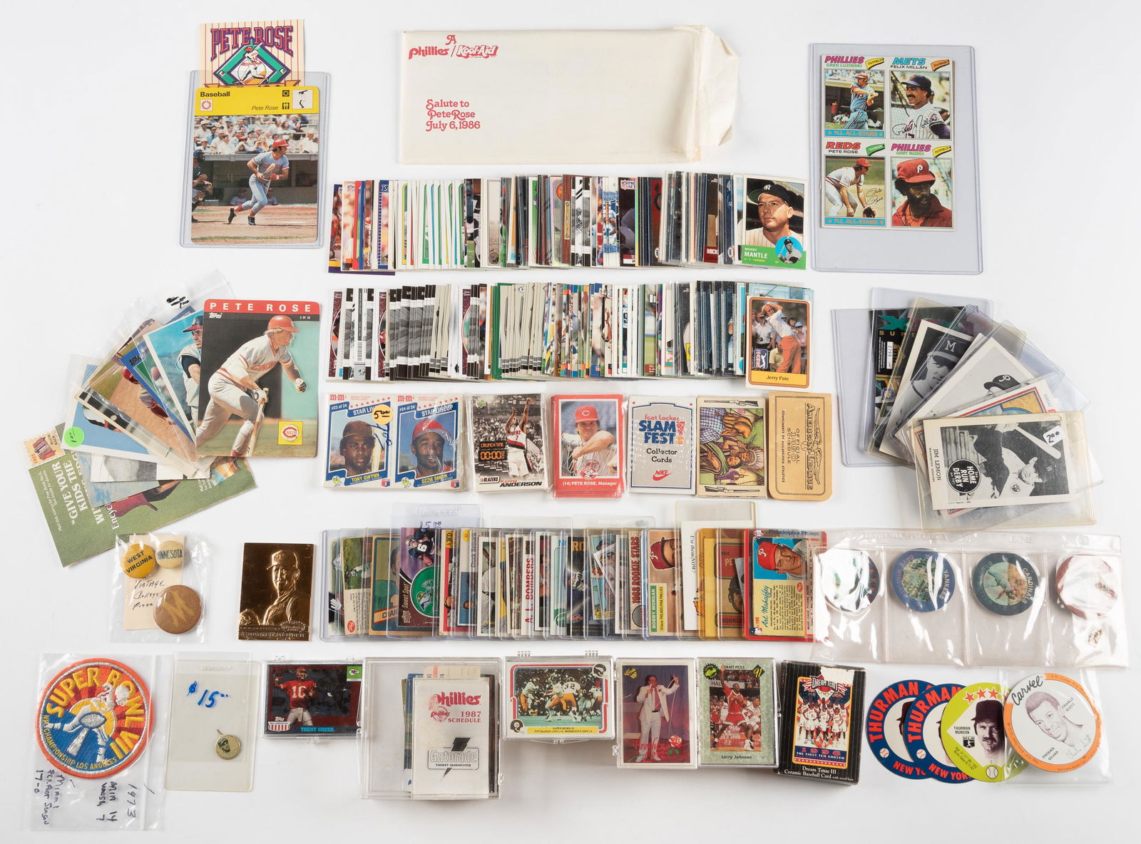 Group of Miscellaneous Sports Items with Cards (1 of 5)